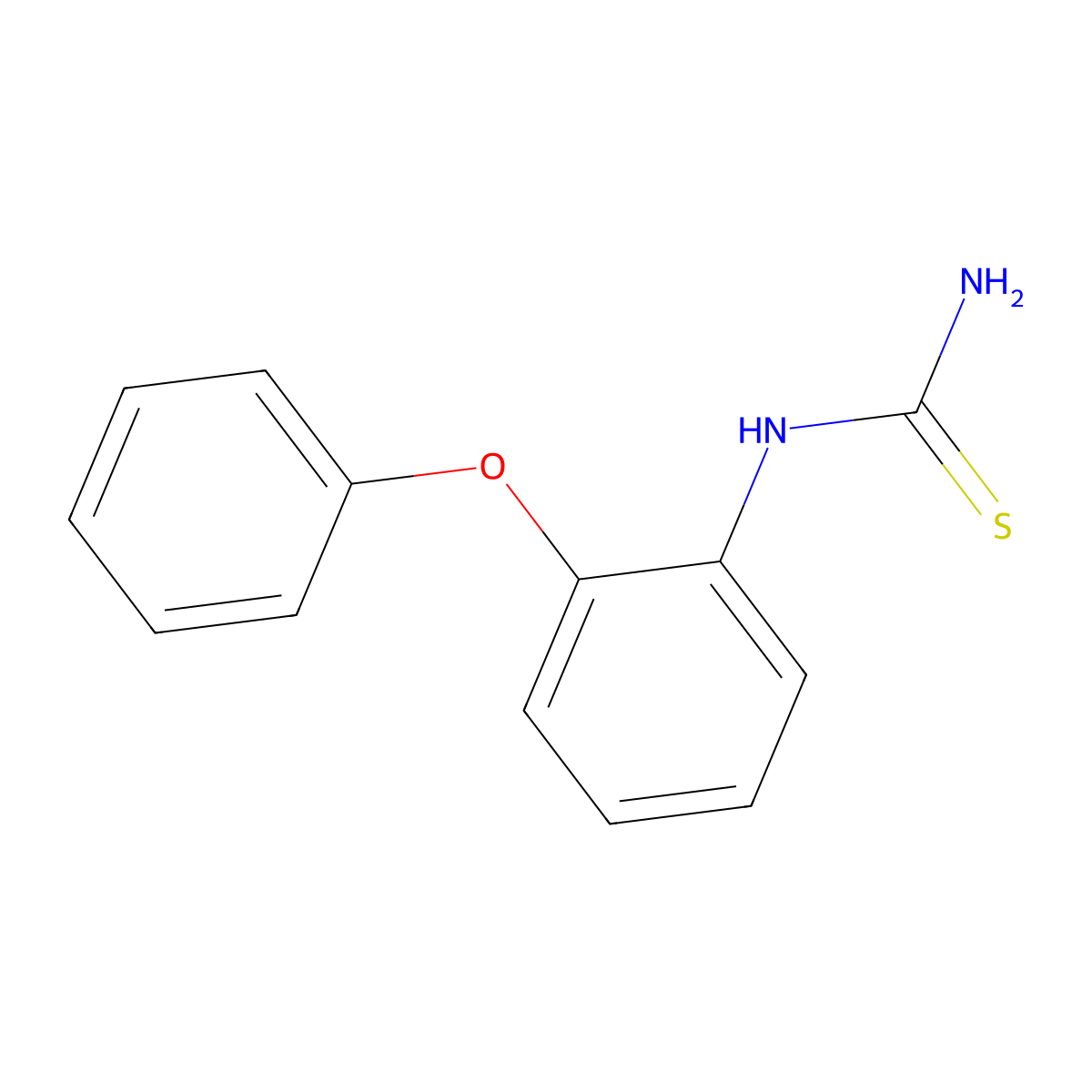(2-Phenoxyphenyl)thiourea molecular structure, CAS 25688-84-0