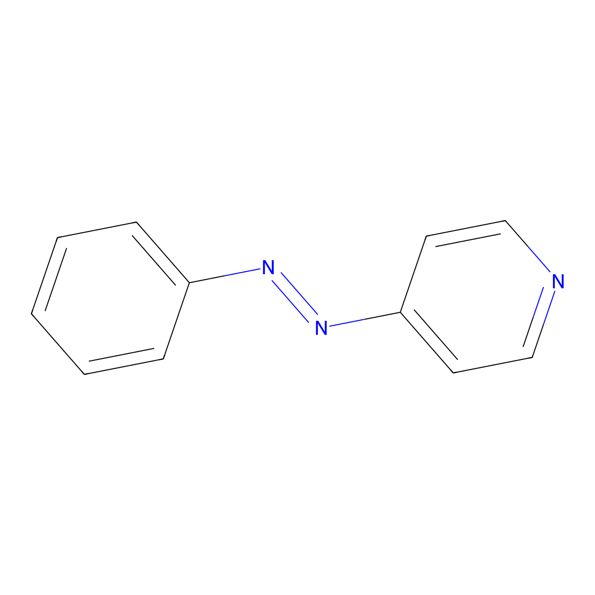 4-(2-Phenyldiazenyl)pyridine molecular structure, CAS 2569-58-6