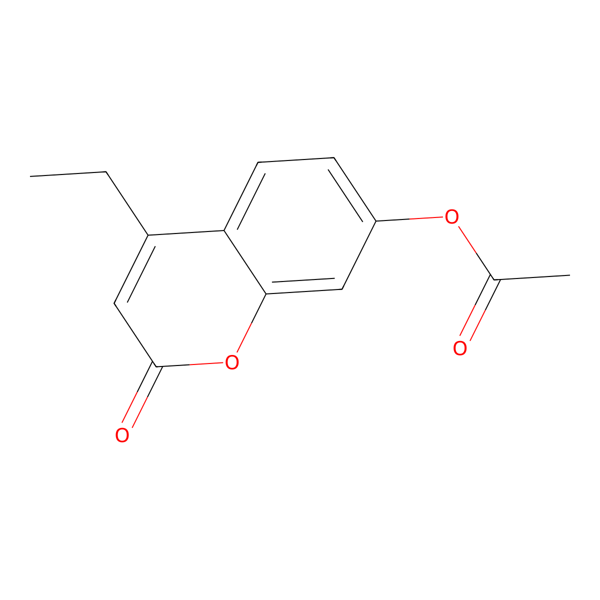 4-ethyl-2-oxo-2H-chromen-7-yl acetate molecular structure, CAS 2569-74-6