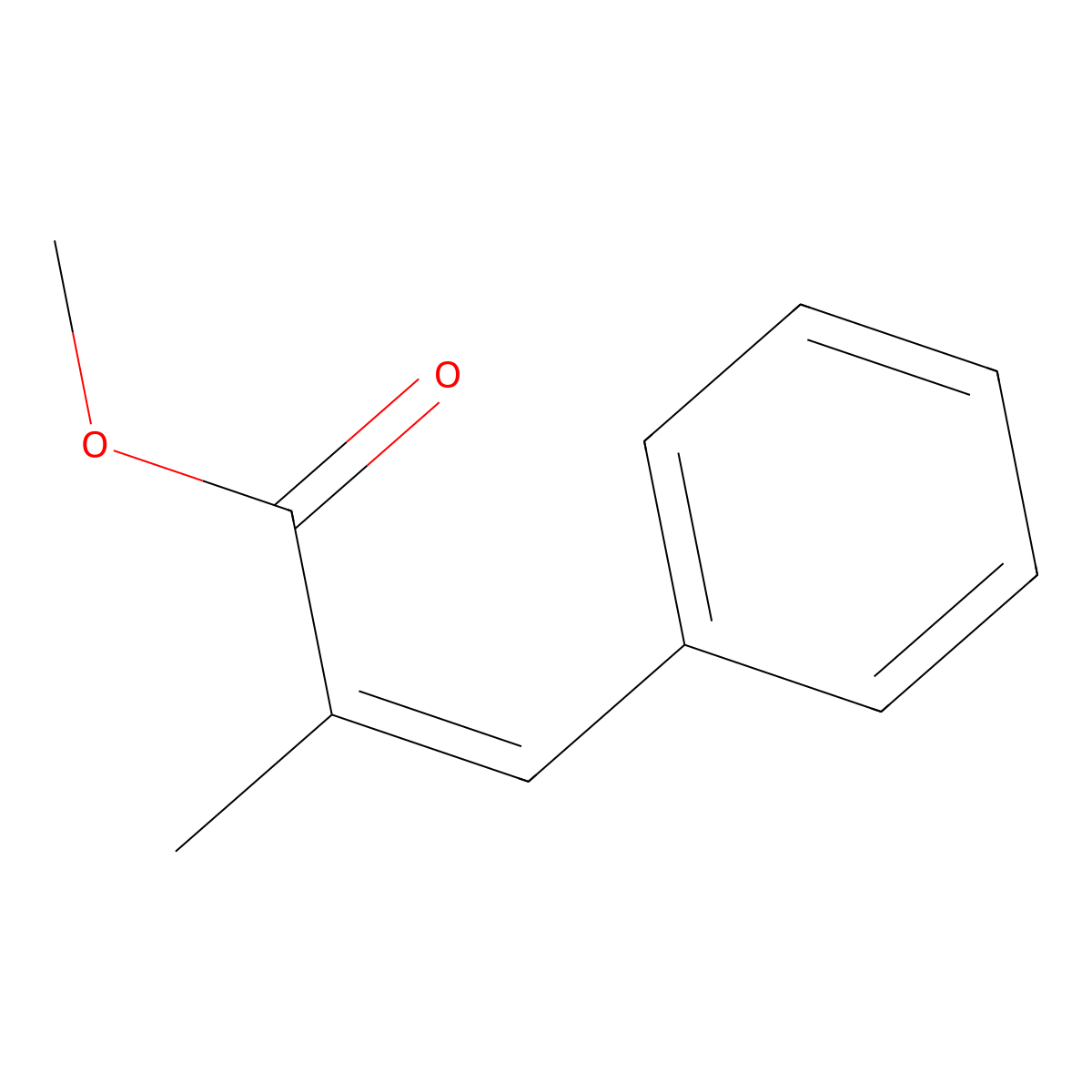 Methyl alpha-methylcinnamate molecular structure, CAS 25692-59-5