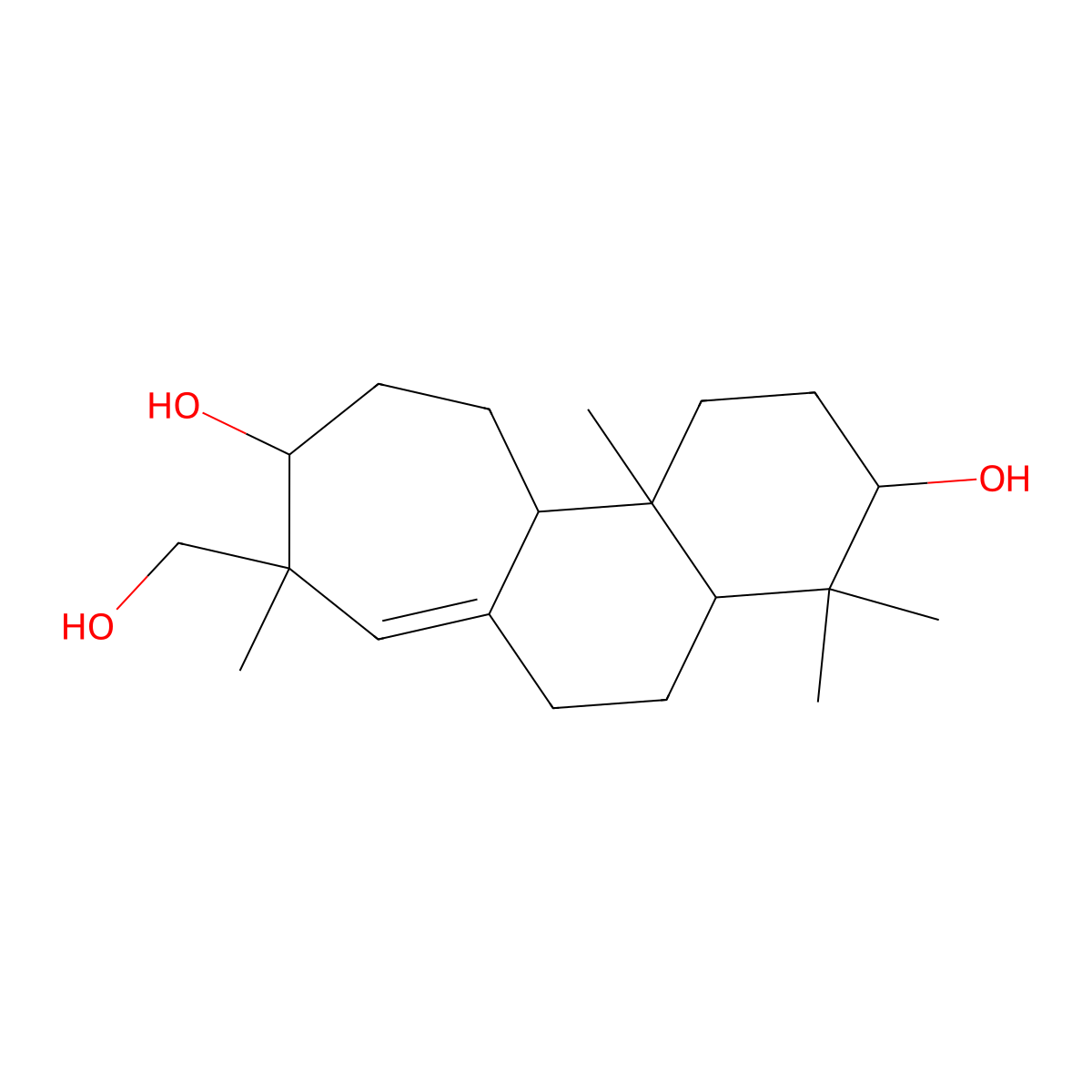 17(13 inverted exclamation marku14)-Abeo-ent-3S*,13S*,16-trihydroxystrob-8(15)-ene molecular structure, CAS 2569209-22-7