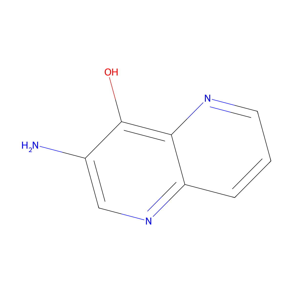 3-Amino-1,5-naphthyridin-4-ol molecular structure, CAS 256923-52-1