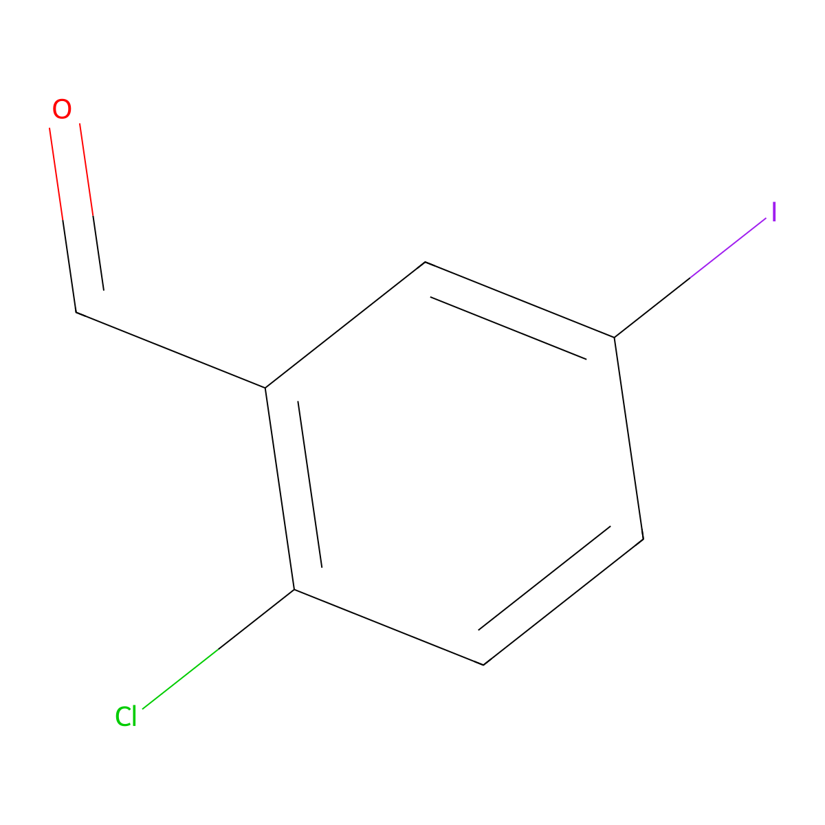 2-Chloro-5-iodobenzaldehyde molecular structure, CAS 256925-54-9