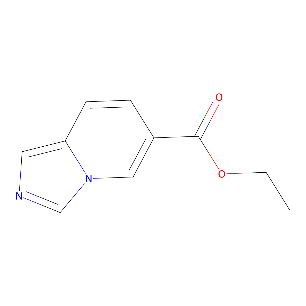 Ethyl imidazo[1,5-a]pyridine-6-carboxylate molecular structure, CAS 256935-75-8