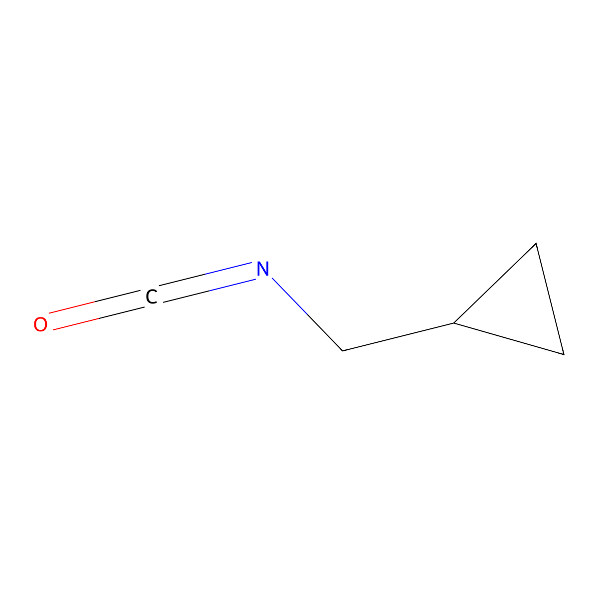 (Isocyanatomethyl)cyclopropane molecular structure, CAS 25694-89-7