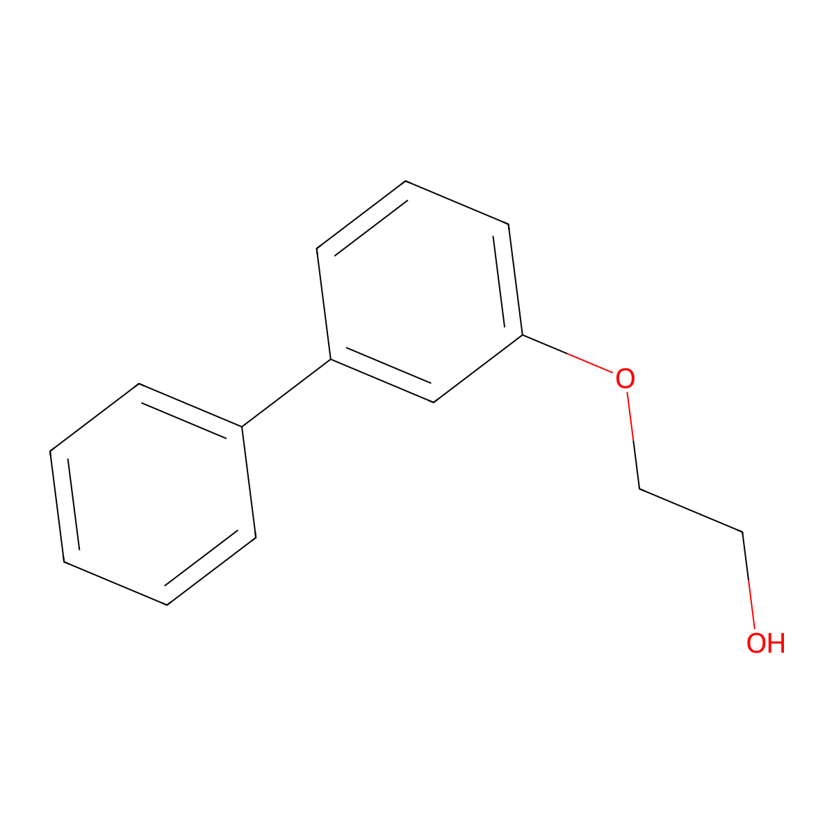 2-(3-Phenylphenoxy)ethanol molecular structure, CAS 256944-17-9