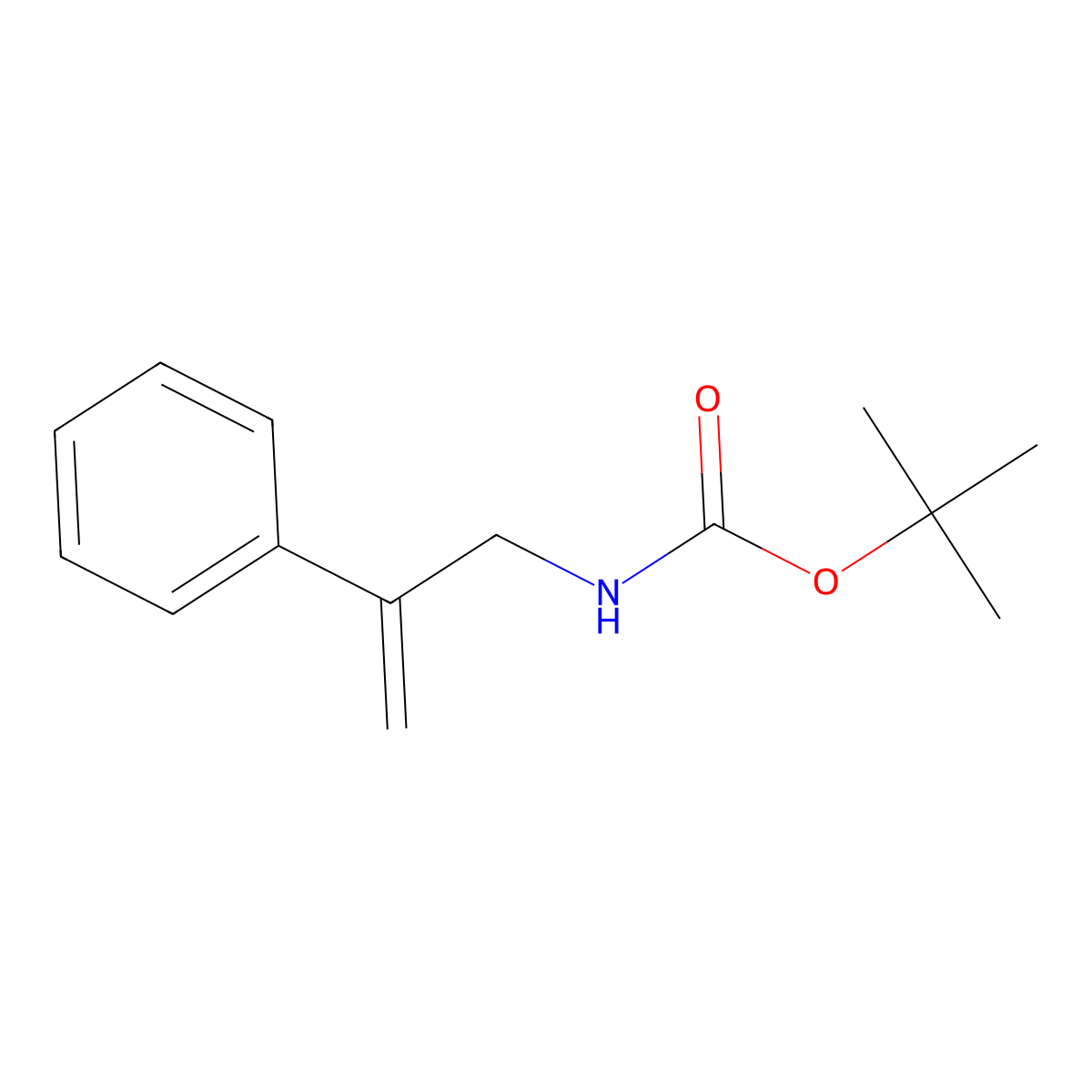 tert-butyl N-(2-phenylprop-2-en-1-yl)carbamate molecular structure, CAS 256950-59-1