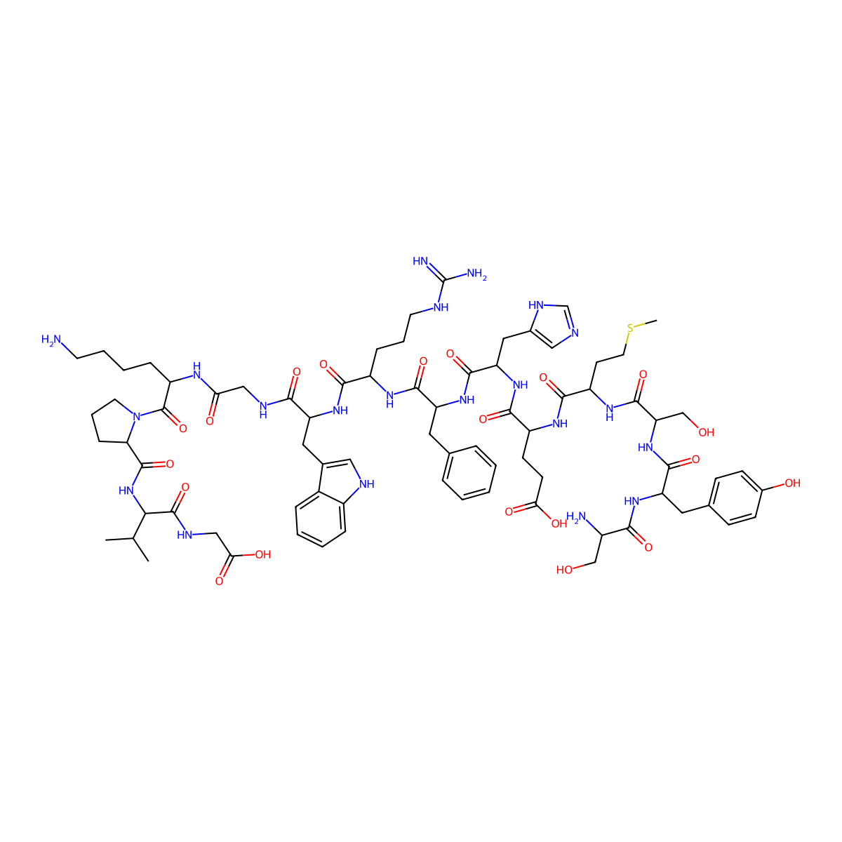 Acth (1-14) molecular structure, CAS 25696-21-3