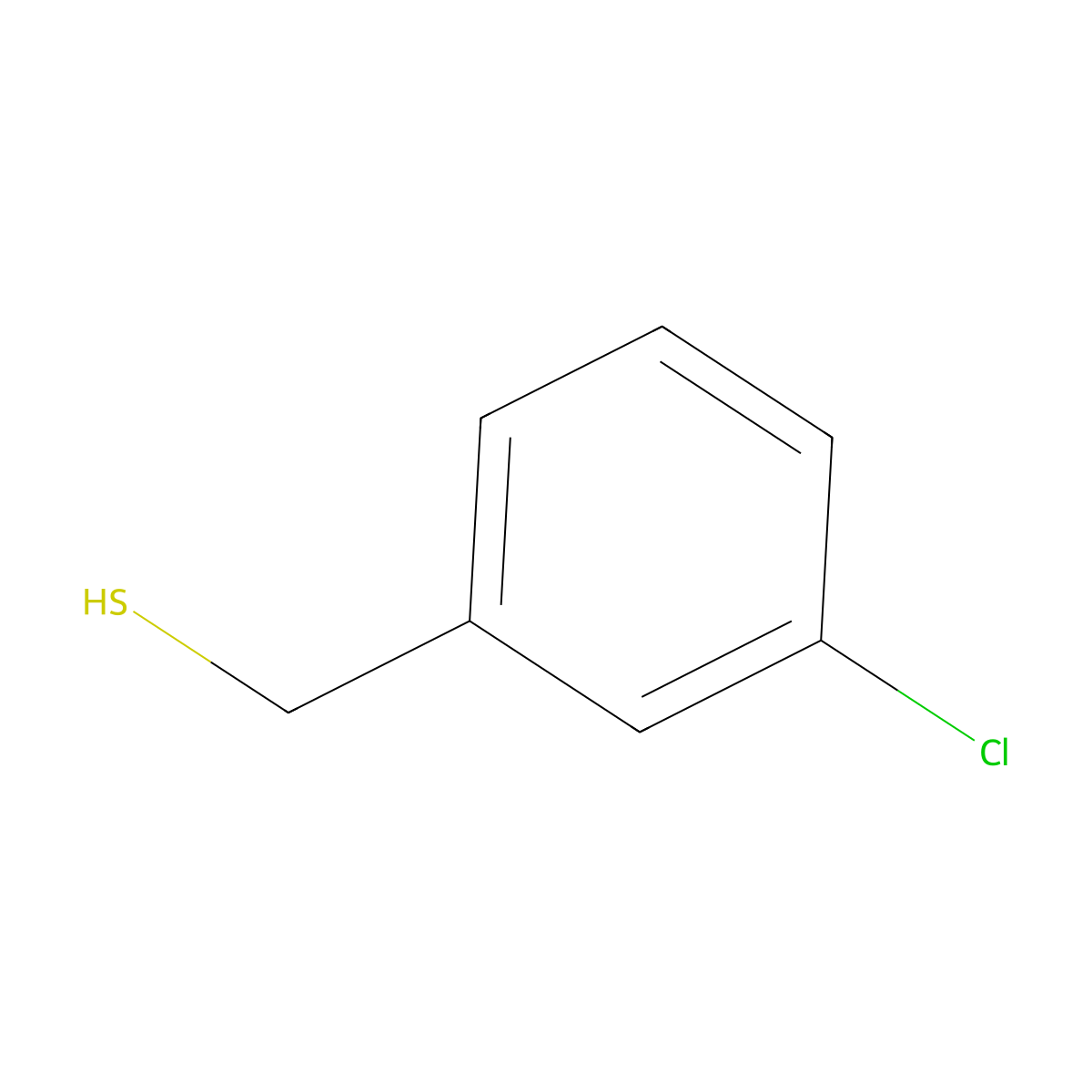 3-Chlorobenzenemethanethiol molecular structure, CAS 25697-57-8