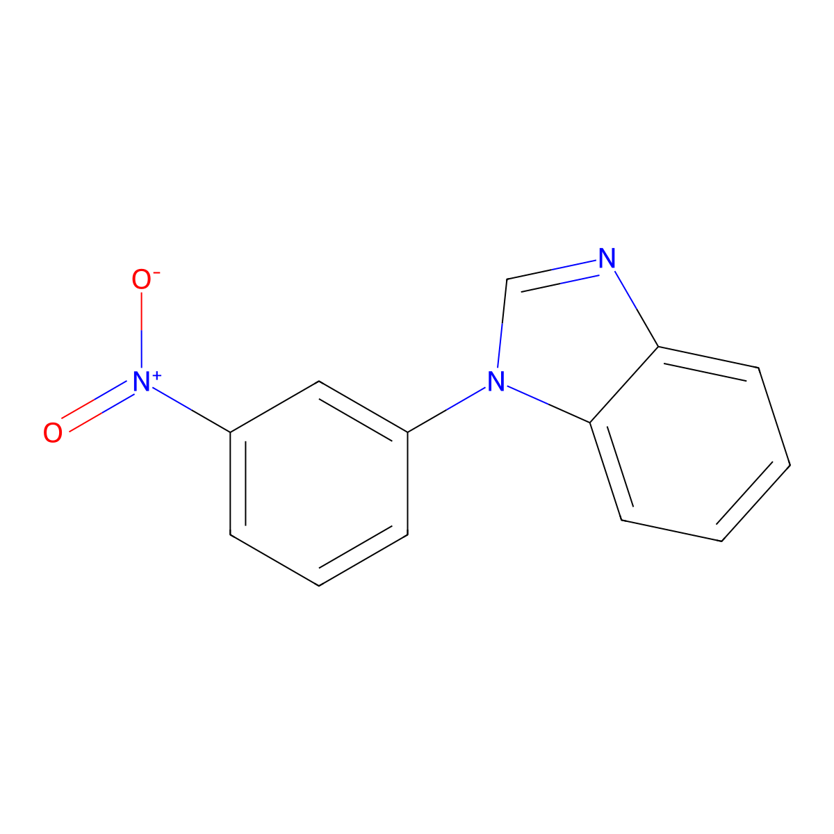 1-(3-Nitrophenyl)-1h-benzo[d]imidazole molecular structure, CAS 25699-77-8