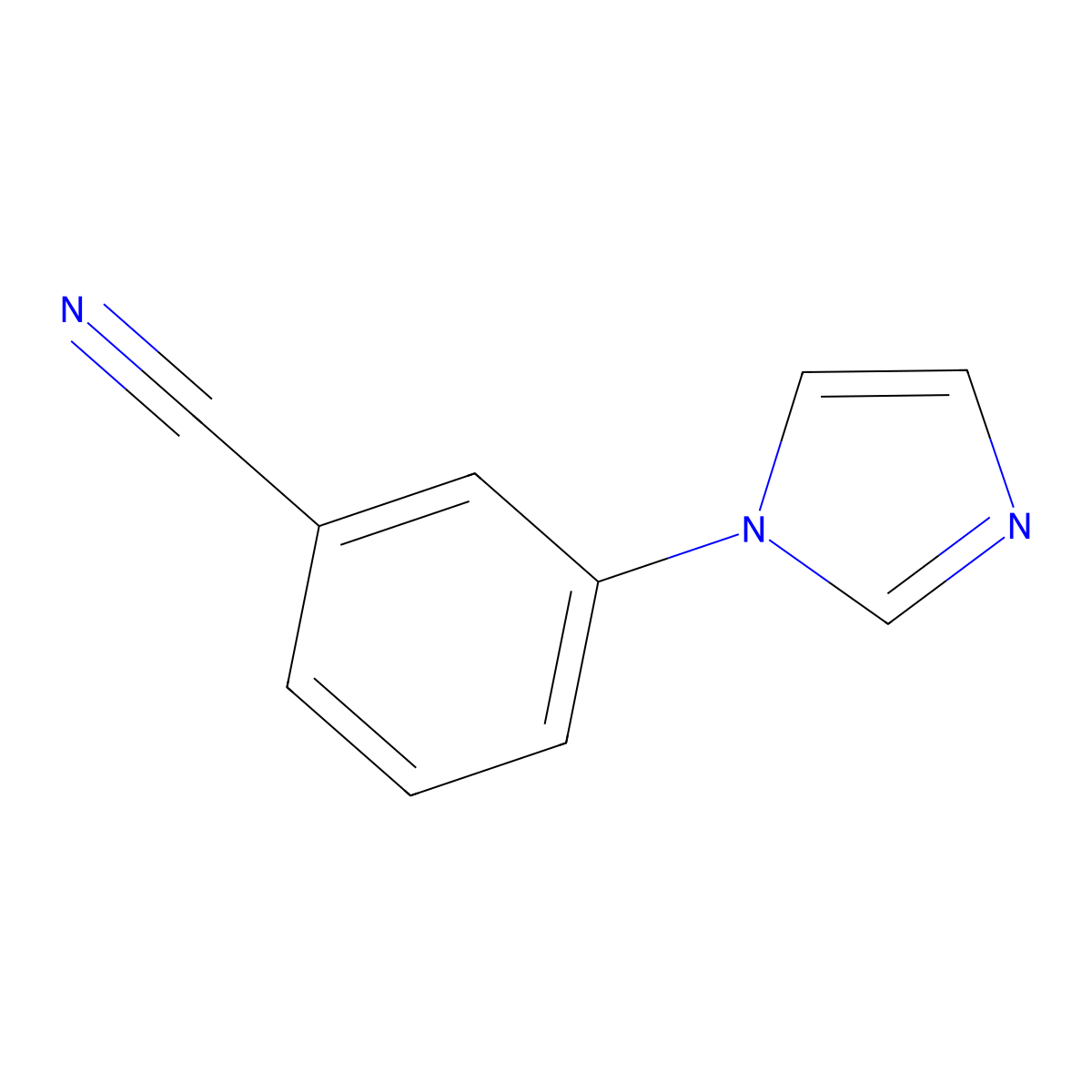 3-(1H-imidazol-1-yl)benzonitrile molecular structure, CAS 25699-85-8
