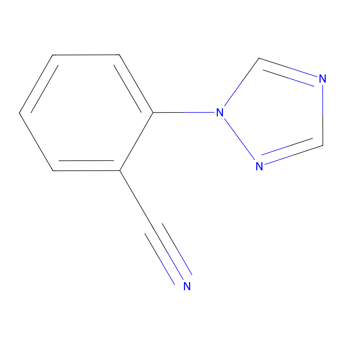2-(1H-1,2,4-triazol-1-yl)Benzonitrile molecular structure, CAS 25699-87-0