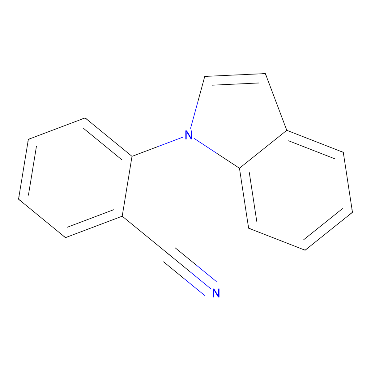 1-(2-Cyanophenyl)indole molecular structure, CAS 25699-90-5