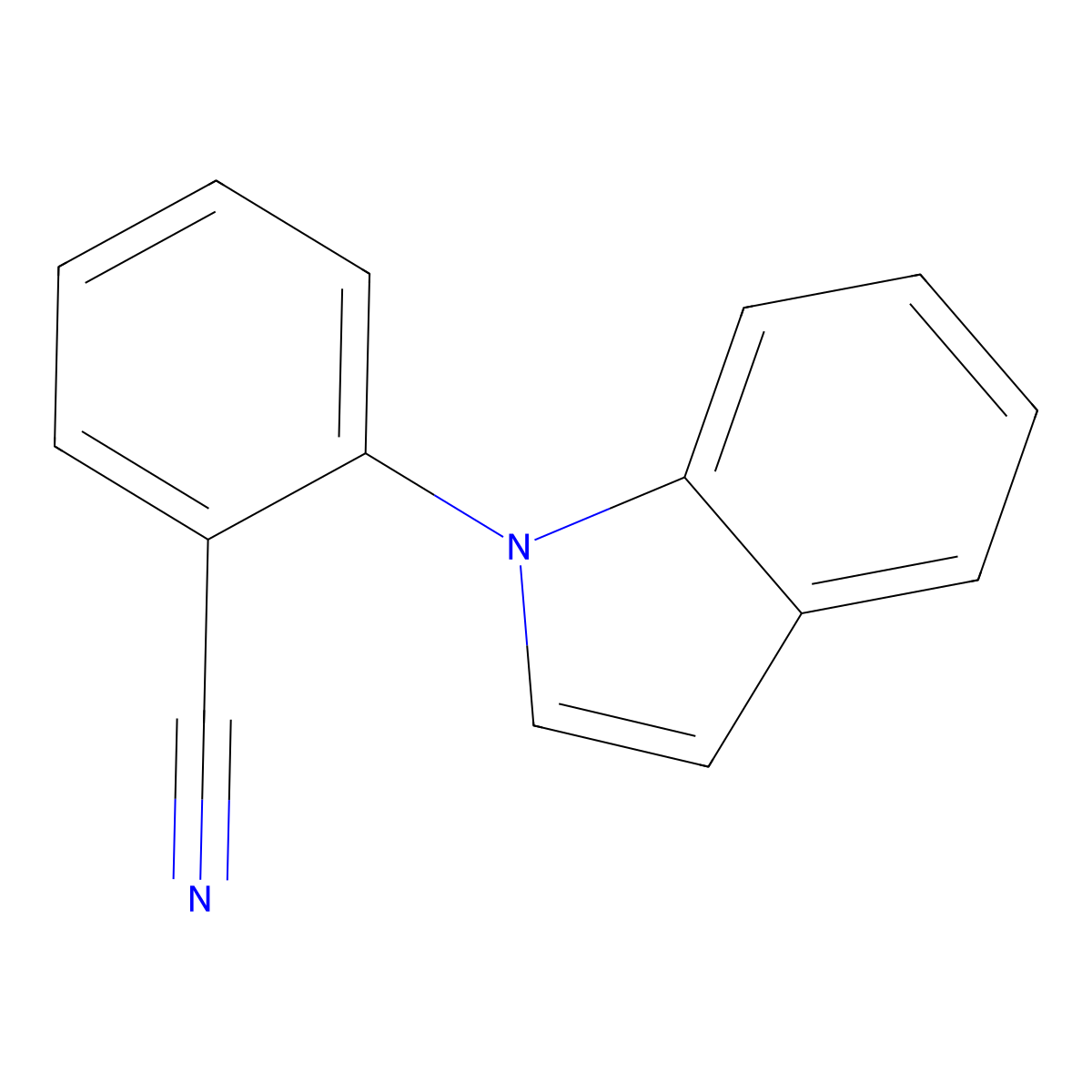 1-(2-Cyanophenyl)indole molecular structure, CAS 25699-90-5