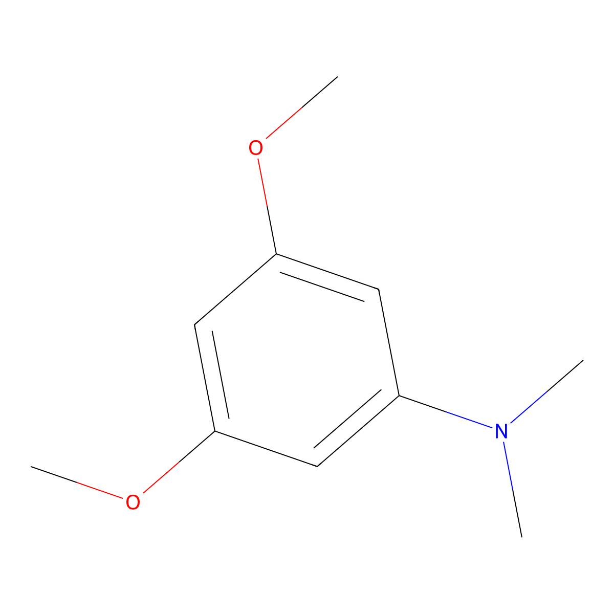 3,5-Dimethoxy-N,N-dimethylaniline molecular structure, CAS 2570-40-3