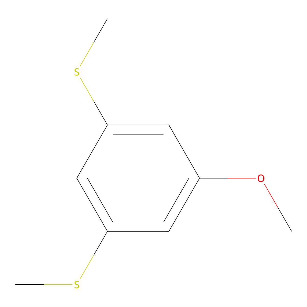 1-Methoxy-3,5-bis(methylthio)benzene molecular structure, CAS 2570-48-1