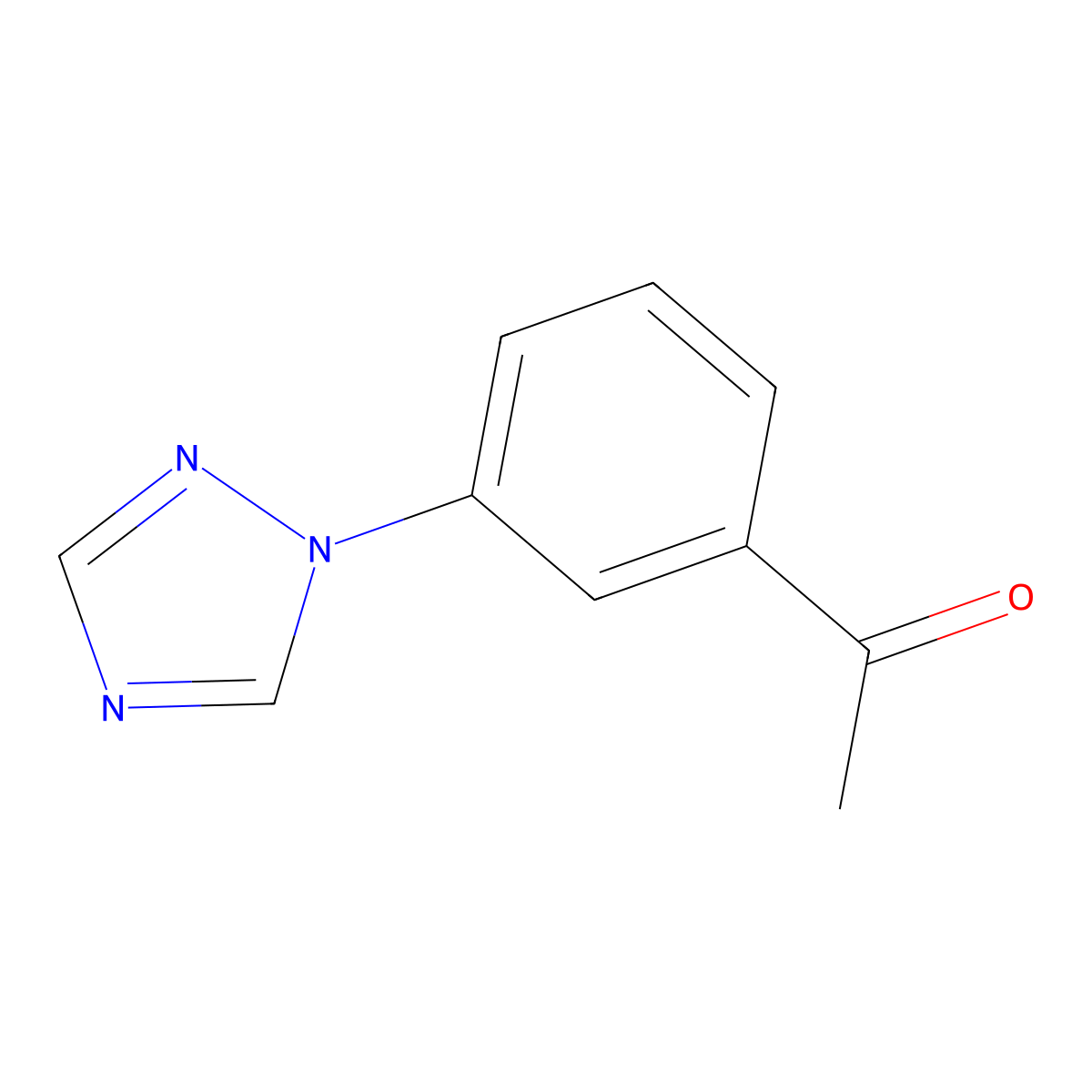 1-(3-(1h-1,2,4-Triazol-1-yl)phenyl)ethan-1-one molecular structure, CAS 25700-03-2