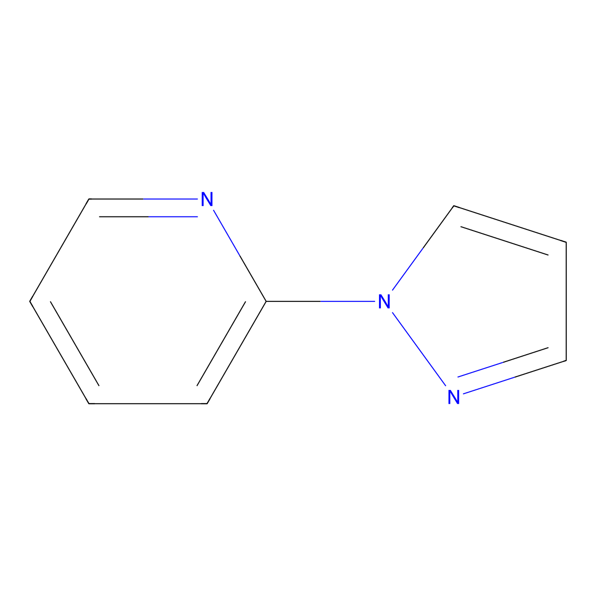 2-(1H-pyrazol-1-yl)pyridine molecular structure, CAS 25700-11-2