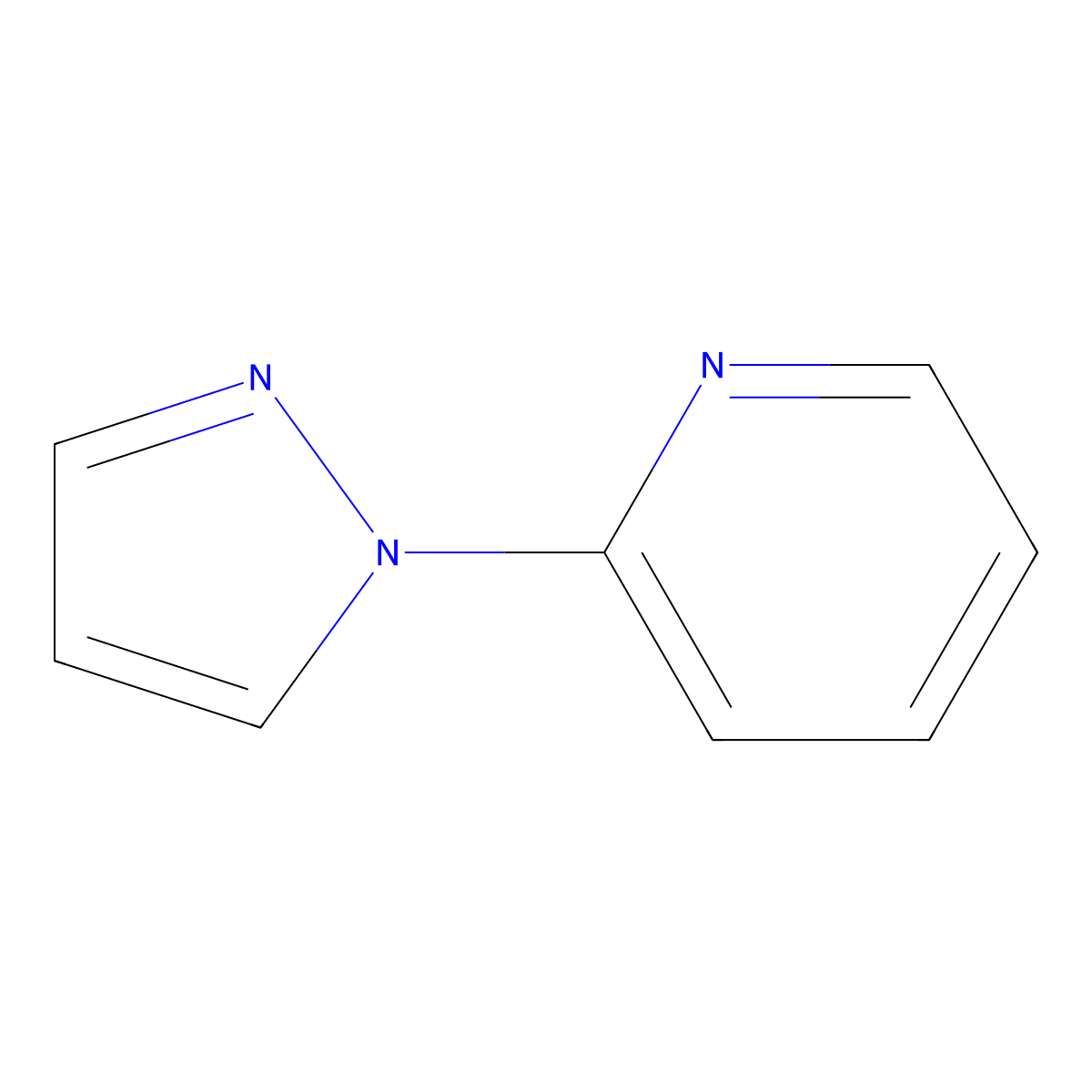 2-(1H-pyrazol-1-yl)pyridine molecular structure, CAS 25700-11-2