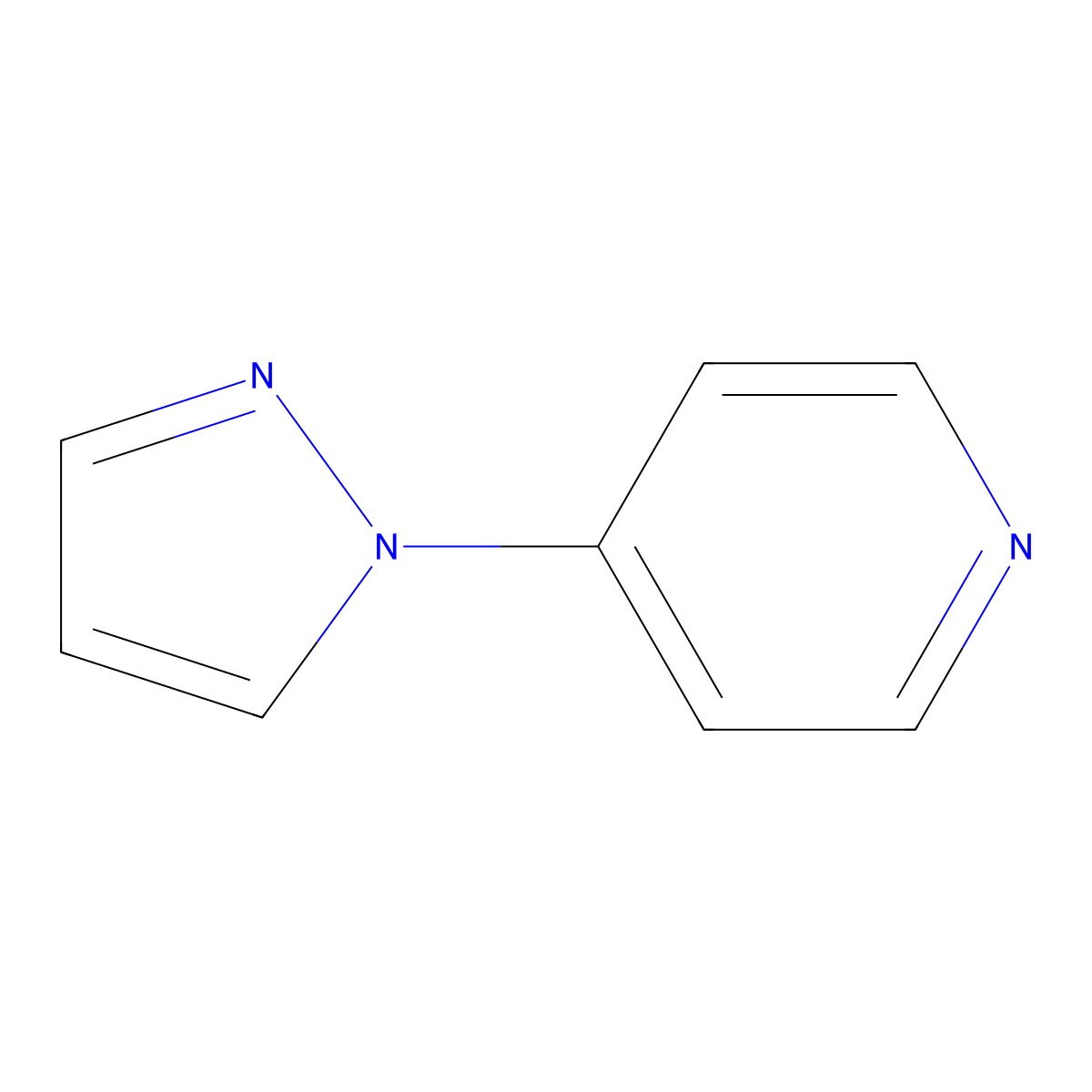 4-(1H-Pyrazol-1-yl)pyridine molecular structure, CAS 25700-13-4