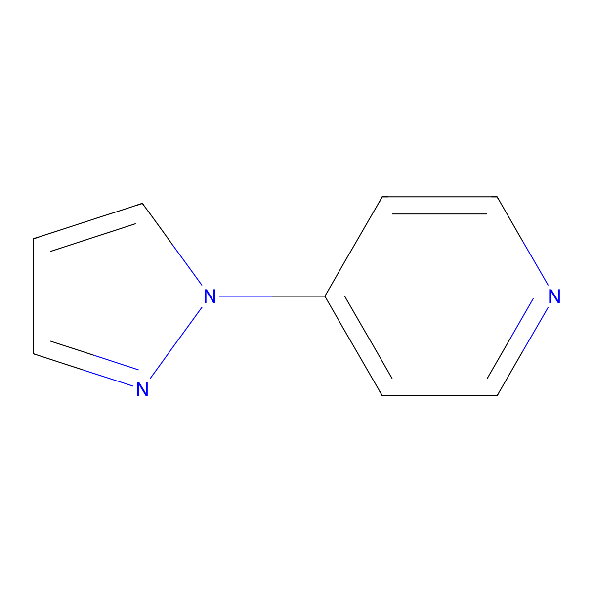 4-(1H-Pyrazol-1-yl)pyridine molecular structure, CAS 25700-13-4