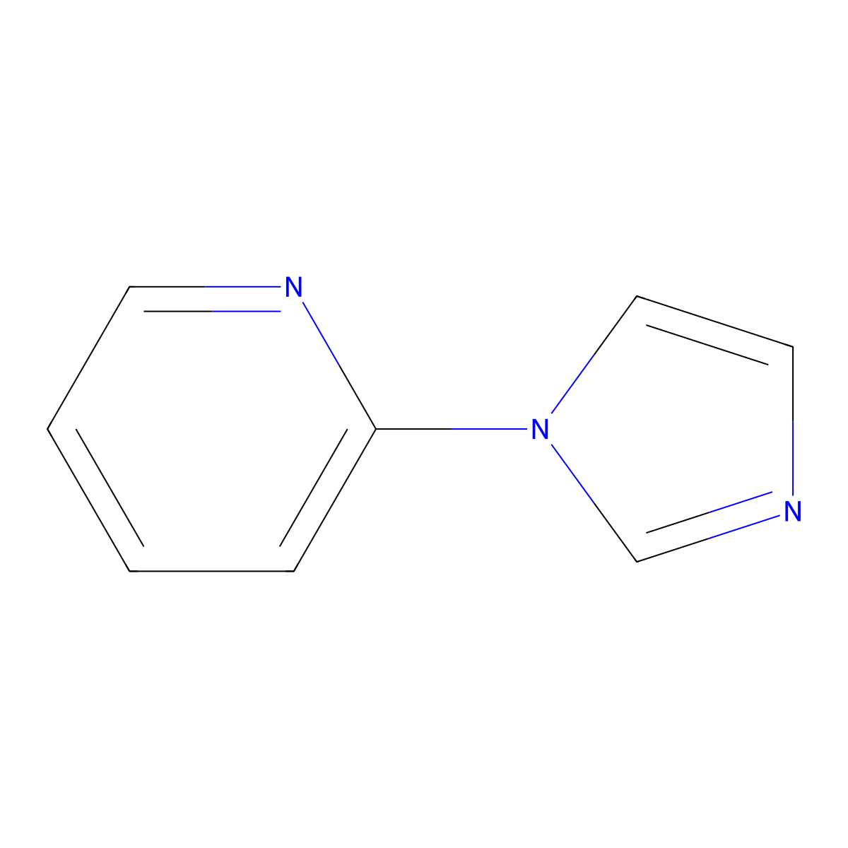 2-(1H-Imidazol-1-yl)pyridine molecular structure, CAS 25700-14-5
