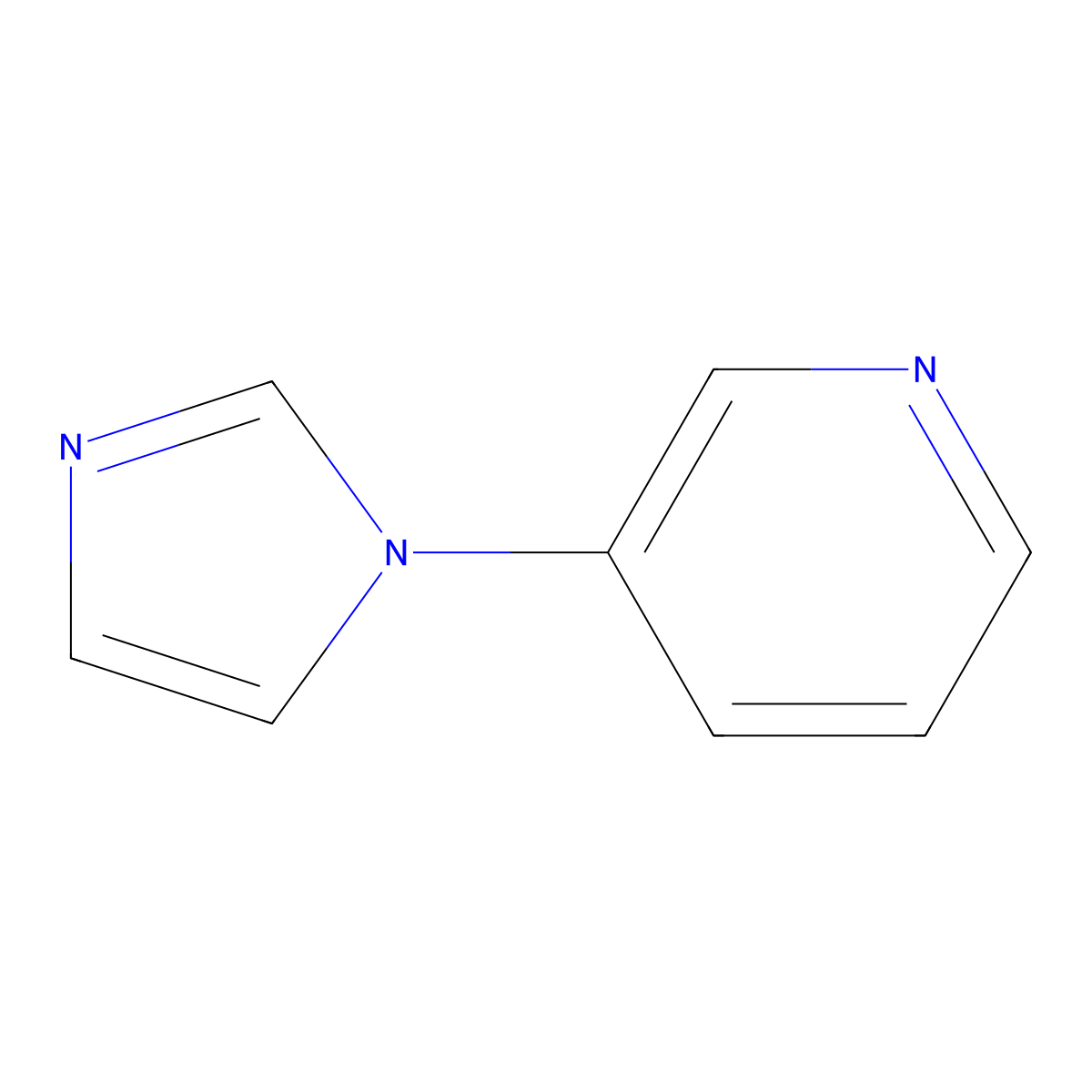 3-(1H-Imidazol-1-yl)pyridine molecular structure, CAS 25700-15-6