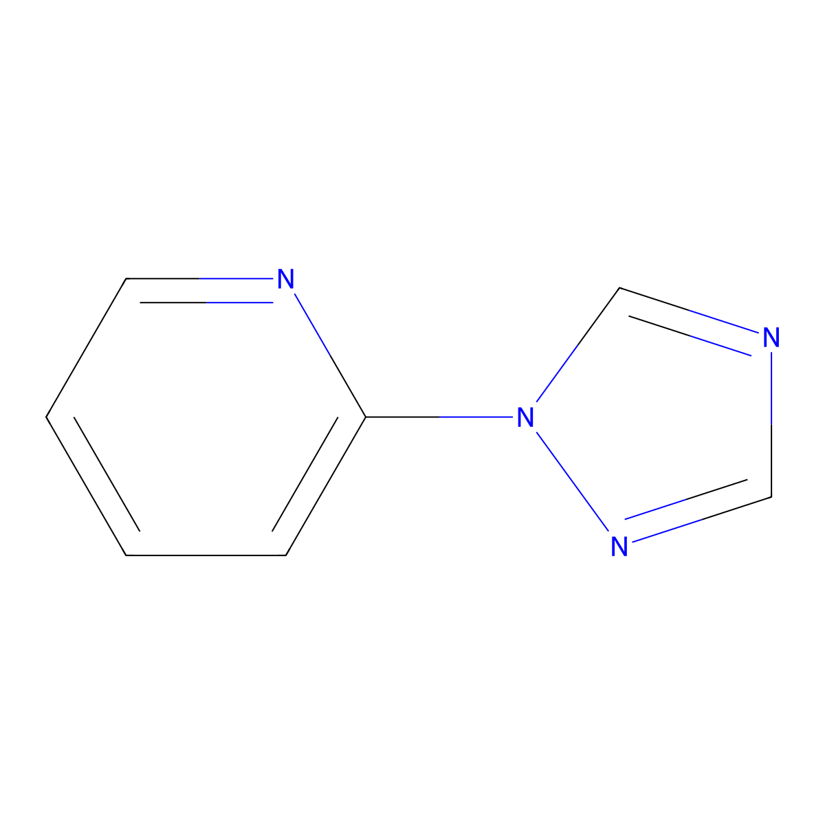 2-(1H-1,2,4-Triazol-1-yl)pyridine molecular structure, CAS 25700-17-8