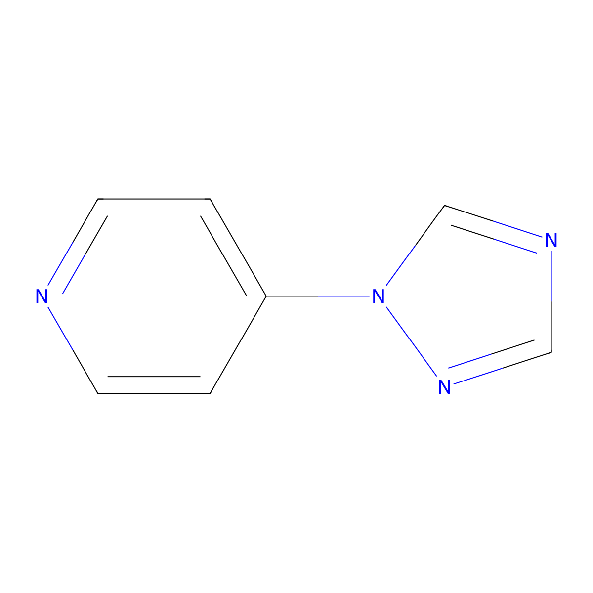 4-(1H-1,2,4-triazol-1-yl)pyridine molecular structure, CAS 25700-18-9