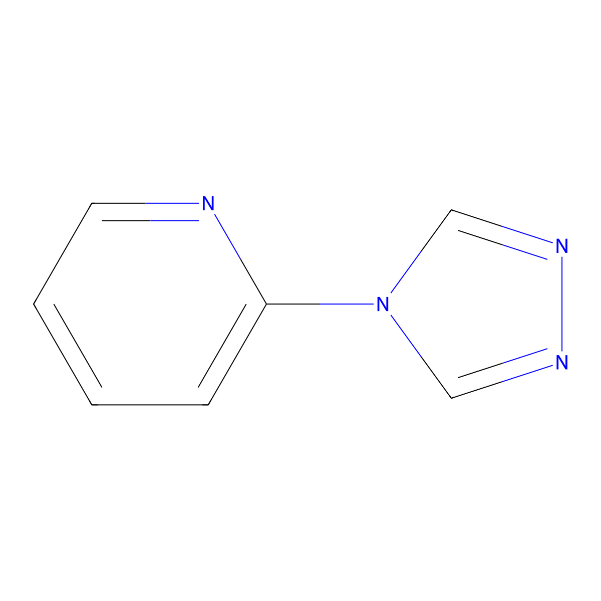 Pyridine, 2-(4H-1,2,4-triazol-4-yl)- molecular structure, CAS 25700-19-0