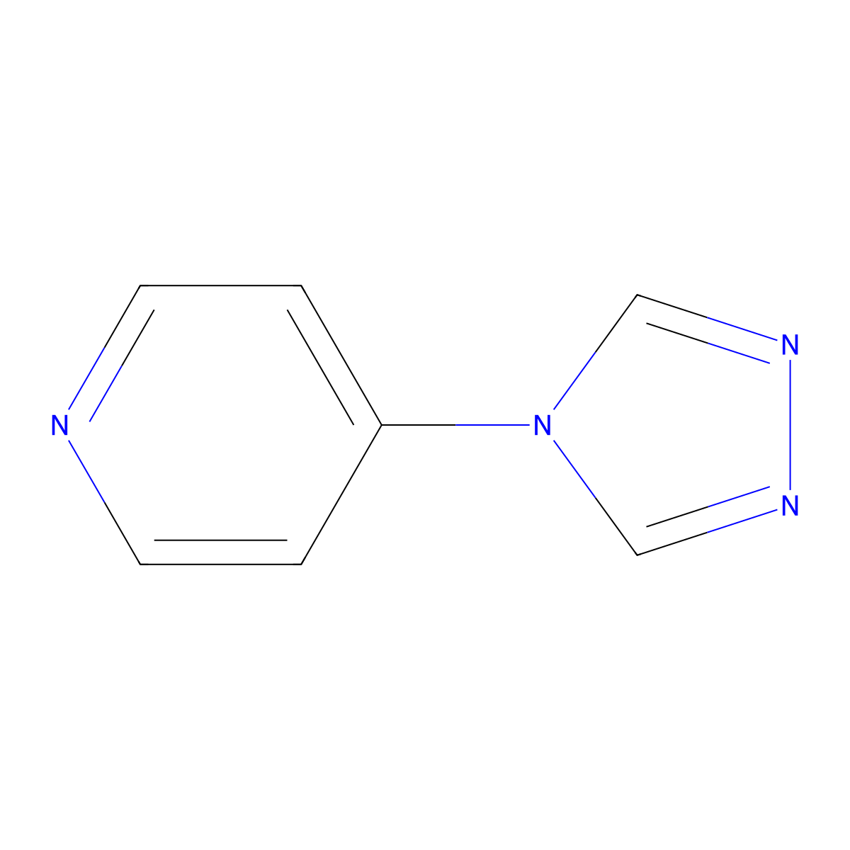 4-(4H-1,2,4-triazol-4-yl)pyridine molecular structure, CAS 25700-21-4