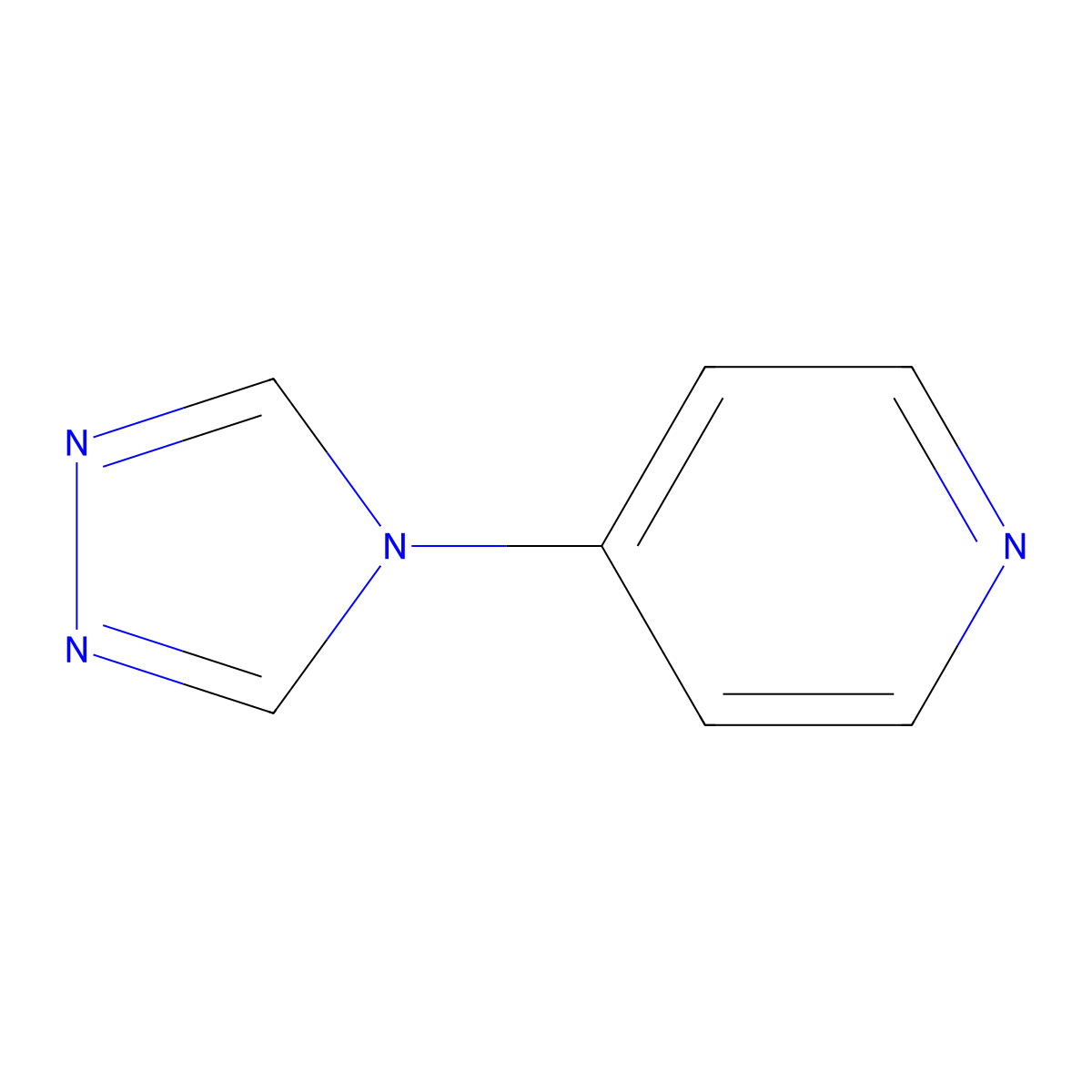 4-(4H-1,2,4-triazol-4-yl)pyridine molecular structure, CAS 25700-21-4