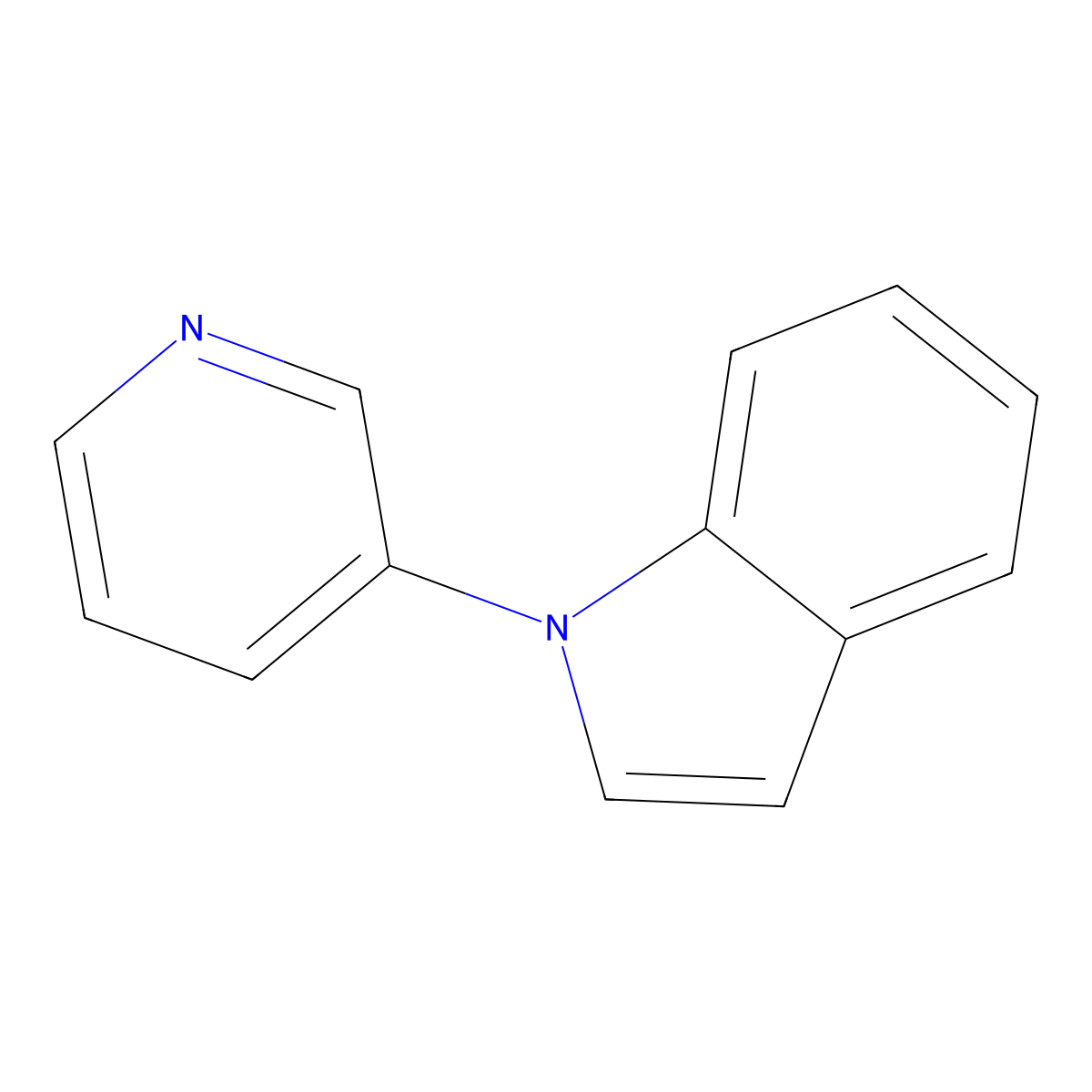 1-(pyridin-3-yl)-1H-indole molecular structure, CAS 25700-23-6