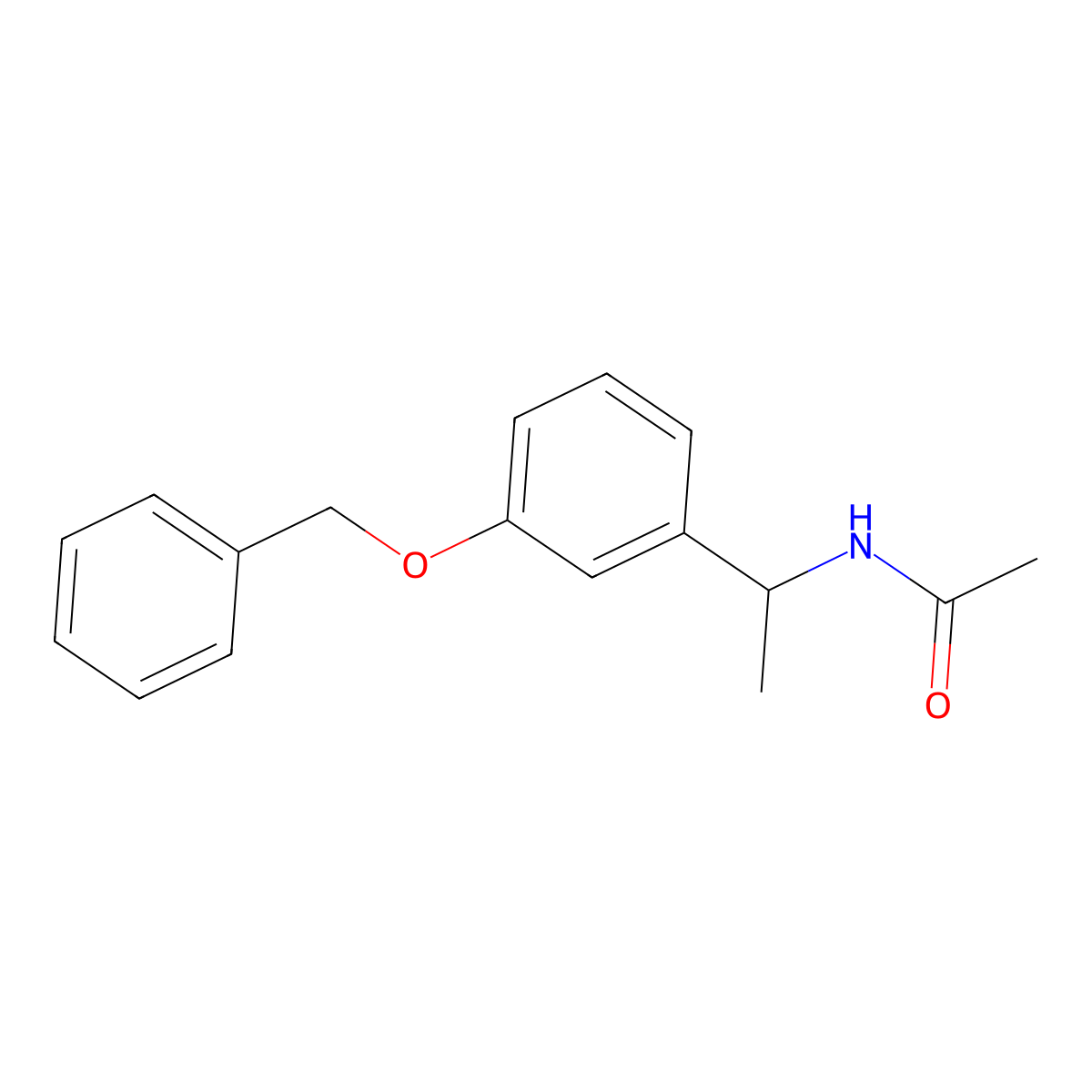 N-[(1R)-1-[3-(benzyloxy)phenyl]ethyl]acetamide molecular structure, CAS 2570172-35-7