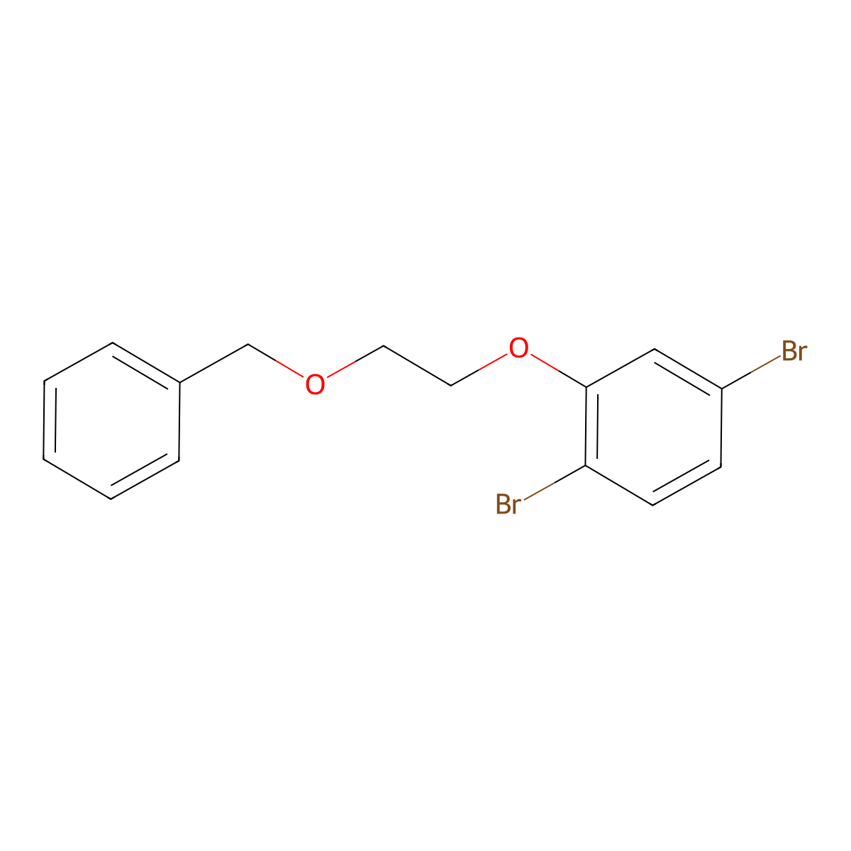 2-[2-(Benzyloxy)ethoxy]-1,4-dibromobenzene molecular structure, CAS 2570190-16-6