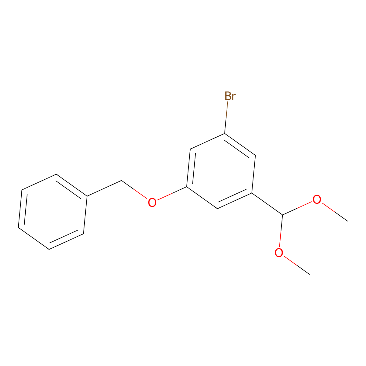 1-(Benzyloxy)-3-bromo-5-(dimethoxymethyl)benzene molecular structure, CAS 2570190-44-0
