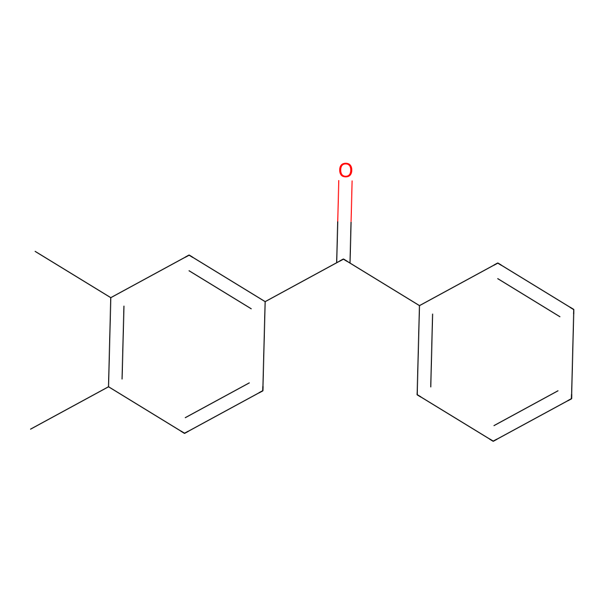 3,4-Dimethylbenzophenone molecular structure, CAS 2571-39-3