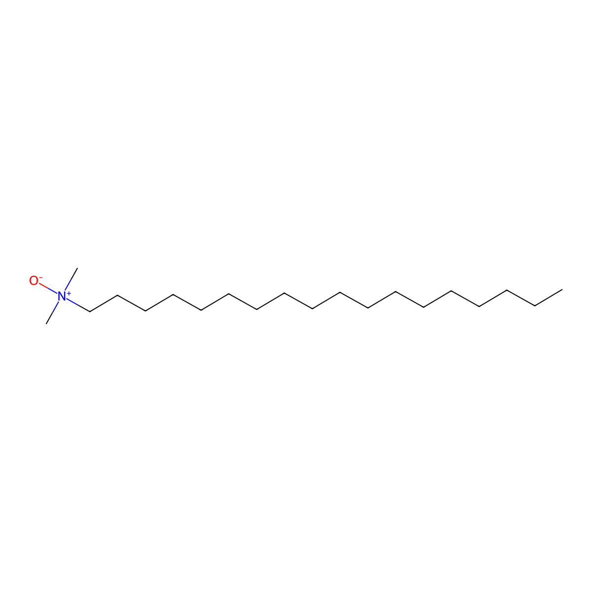 N,N-Dimethyl-1-octadecanamine-N-oxide molecular structure, CAS 2571-88-2