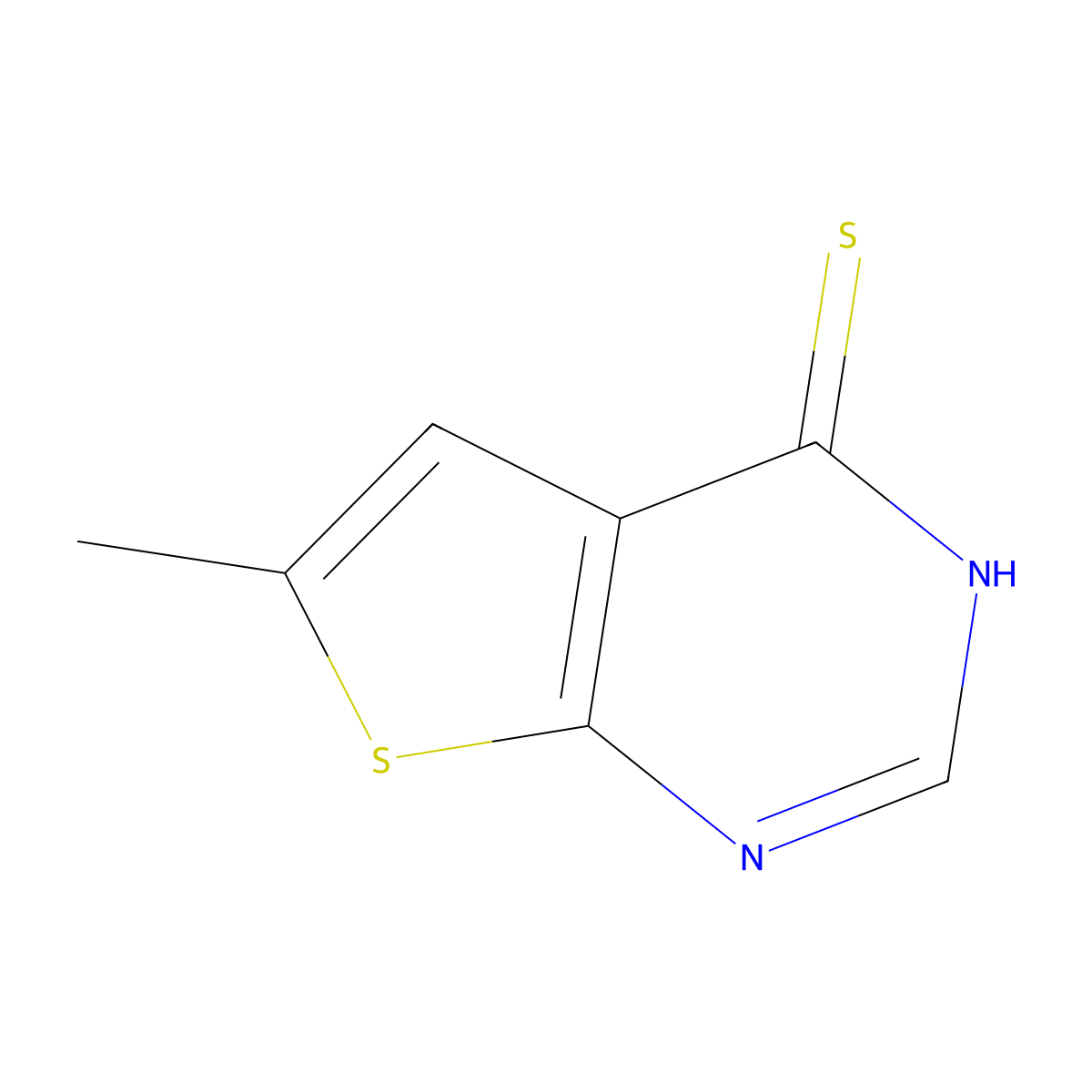 6-Methylthieno[2,3-d]pyrimidine-4-thiol molecular structure, CAS 25710-07-0