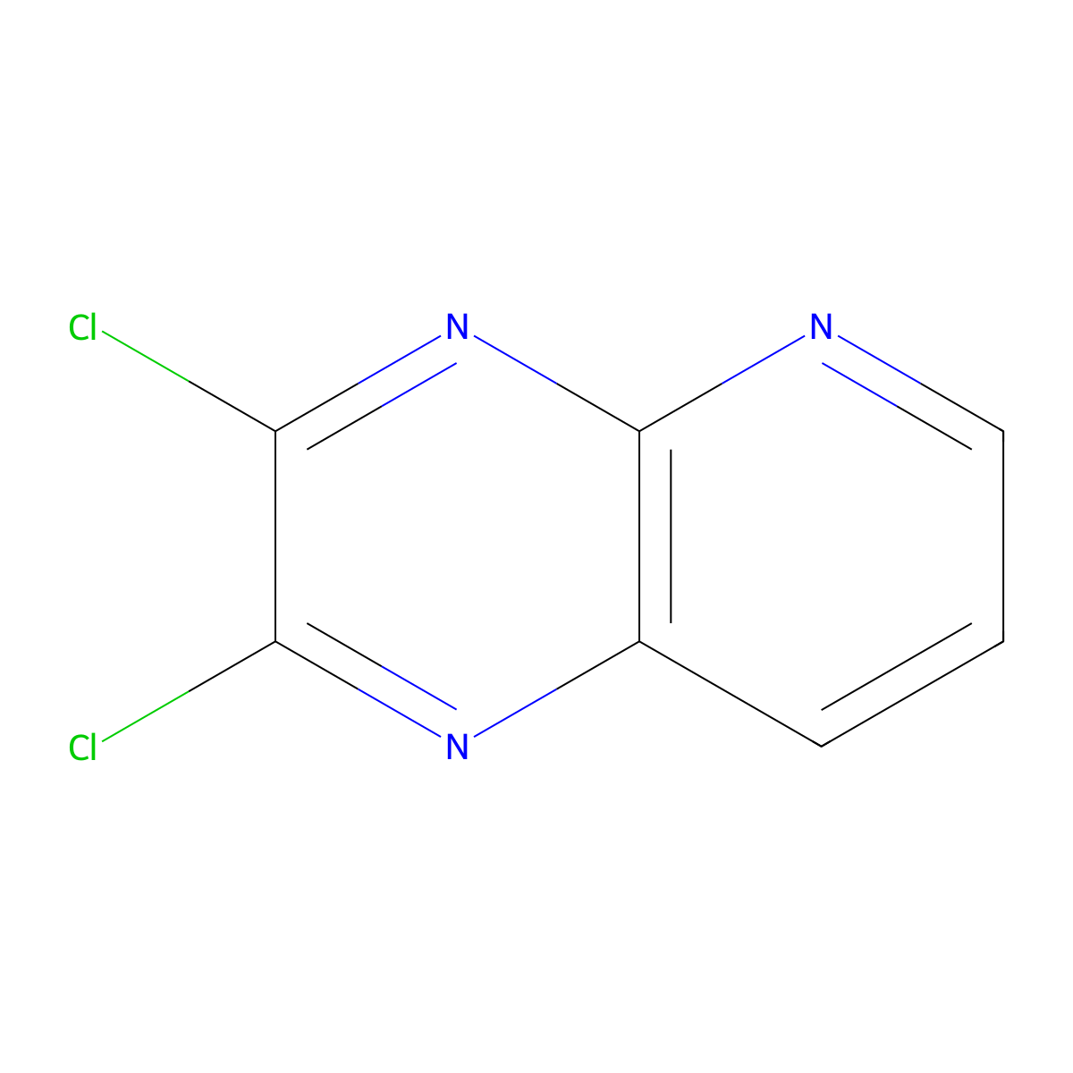 2,3-Dichloropyrido[2,3-b]pyrazine molecular structure, CAS 25710-18-3