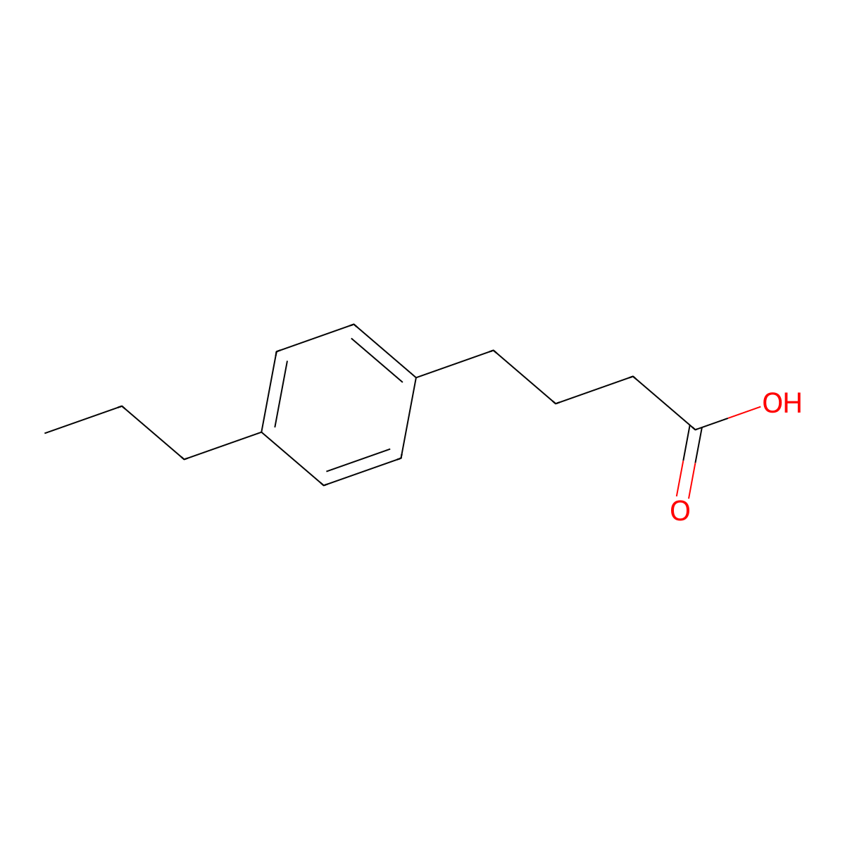 4-(4-propylphenyl)butanoic Acid molecular structure, CAS 25711-53-9