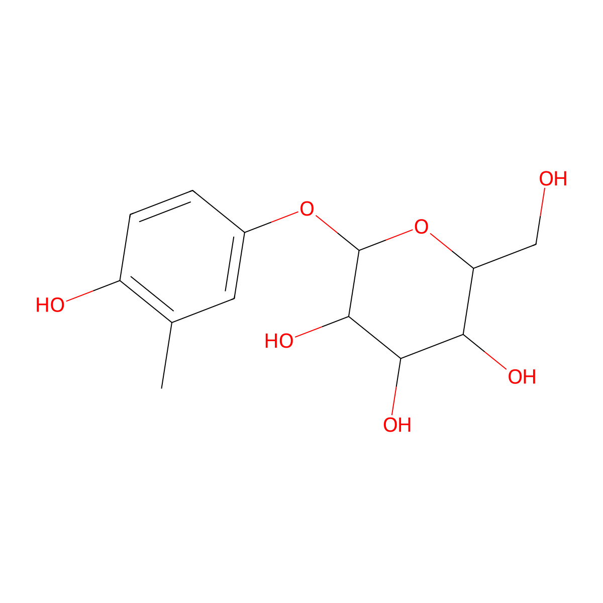 Homoarbutin molecular structure, CAS 25712-94-1