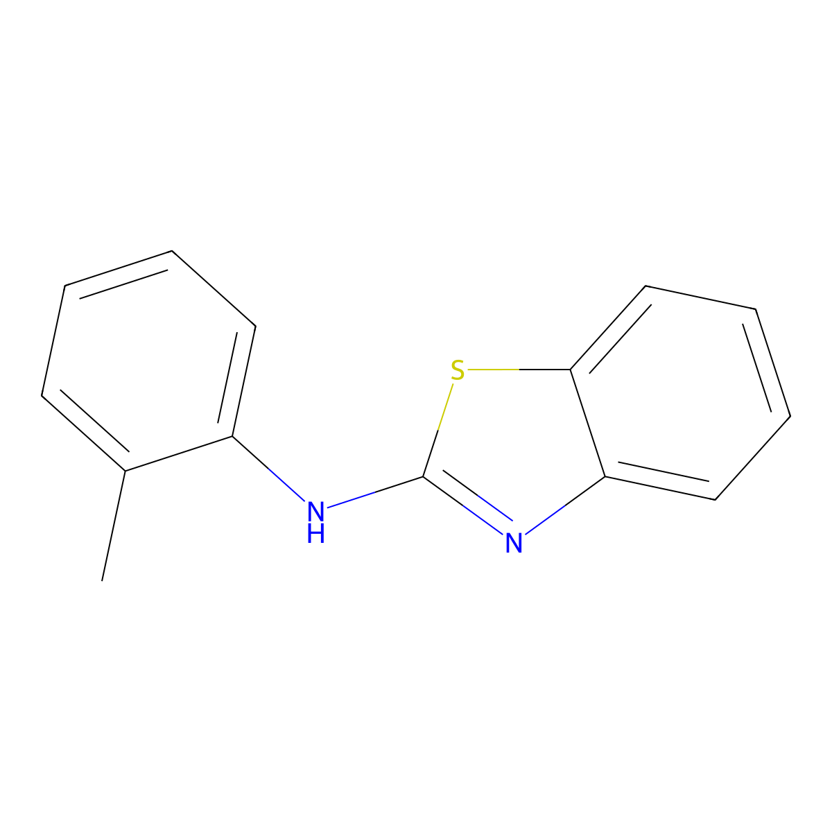 Benzothiazol-2-yl-o-tolyl-amine molecular structure, CAS 25717-12-8
