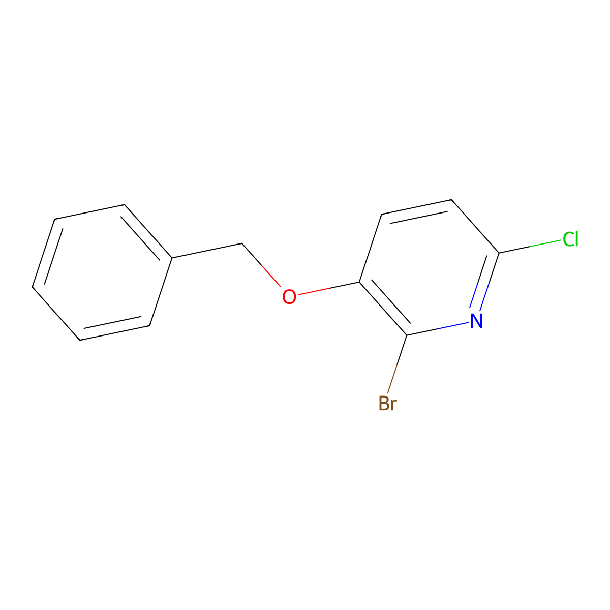 3-(Benzyloxy)-2-bromo-6-chloropyridine molecular structure, CAS 2572514-03-3