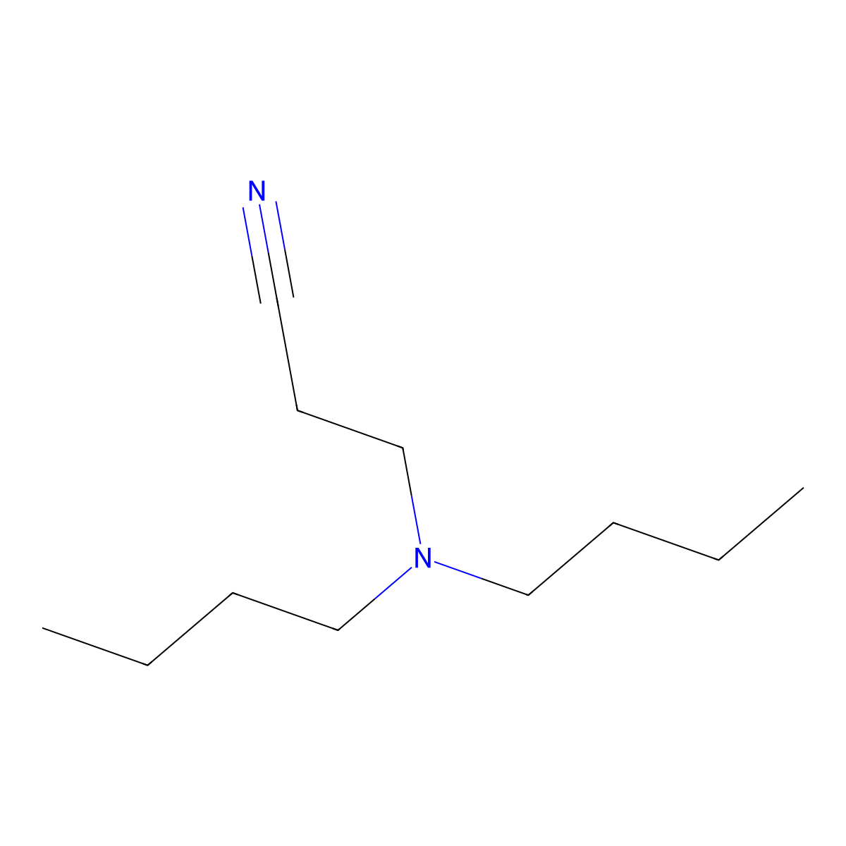 Propanenitrile, 3-(dibutylamino)- molecular structure, CAS 25726-99-2