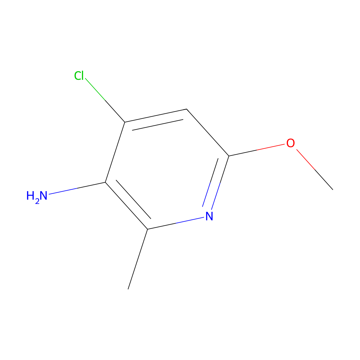 4-Chloro-6-methoxy-2-methylpyridin-3-amine molecular structure, CAS 2572662-67-8