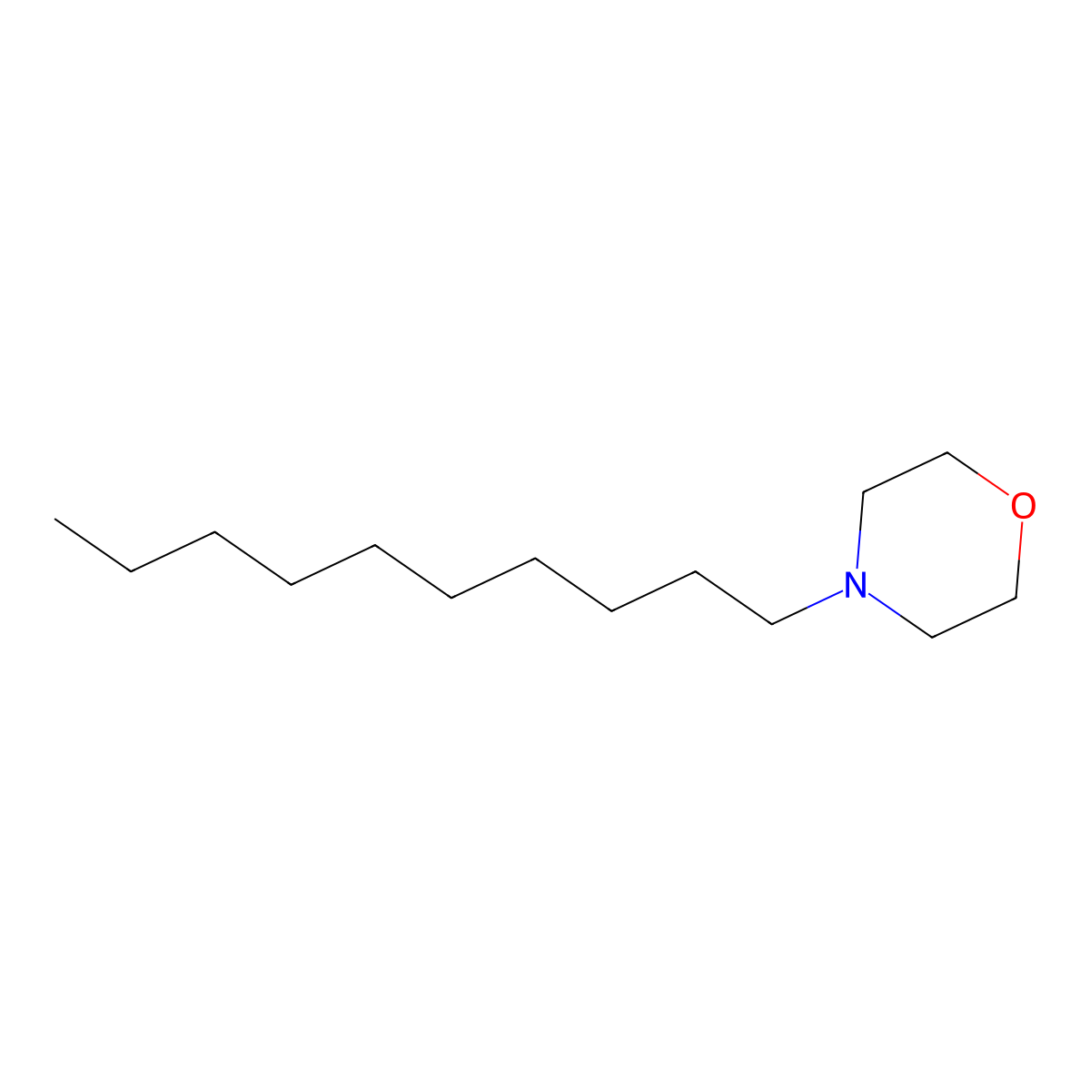 4-Decylmorpholine molecular structure, CAS 25727-94-0