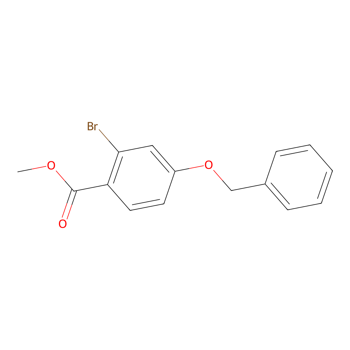 Methyl 4-(benzyloxy)-2-bromobenzoate molecular structure, CAS 2572710-95-1