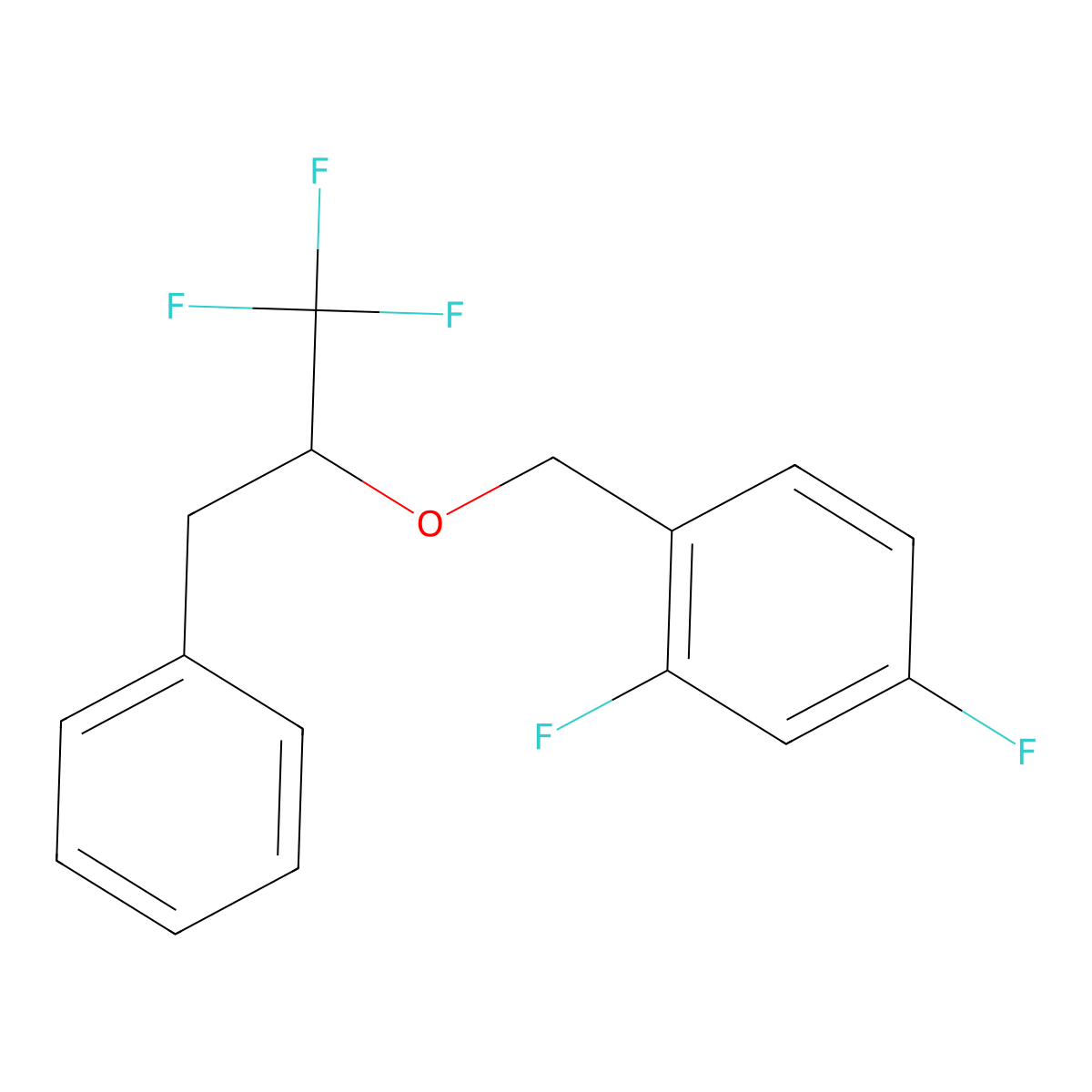 1-[(1-Benzyl-2,2,2-trifluoroethoxy)methyl]-2,4-difluorobenzene molecular structure, CAS 257287-69-7