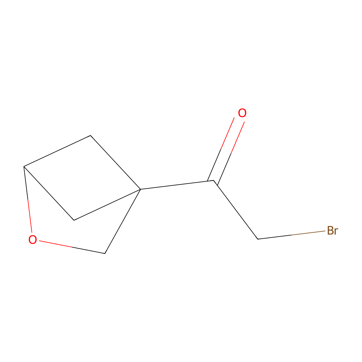 2-Bromo-1-(2-oxabicyclo[2.1.1]hexan-4-yl)ethanone molecular structure, CAS 2573214-07-8